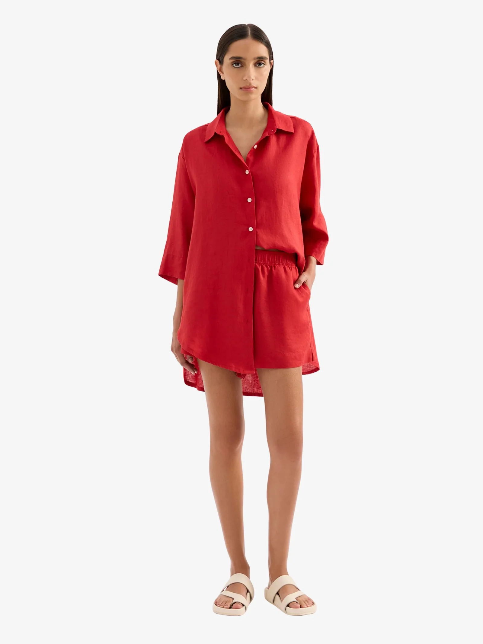Lounge Linen Shorts - Image 6
