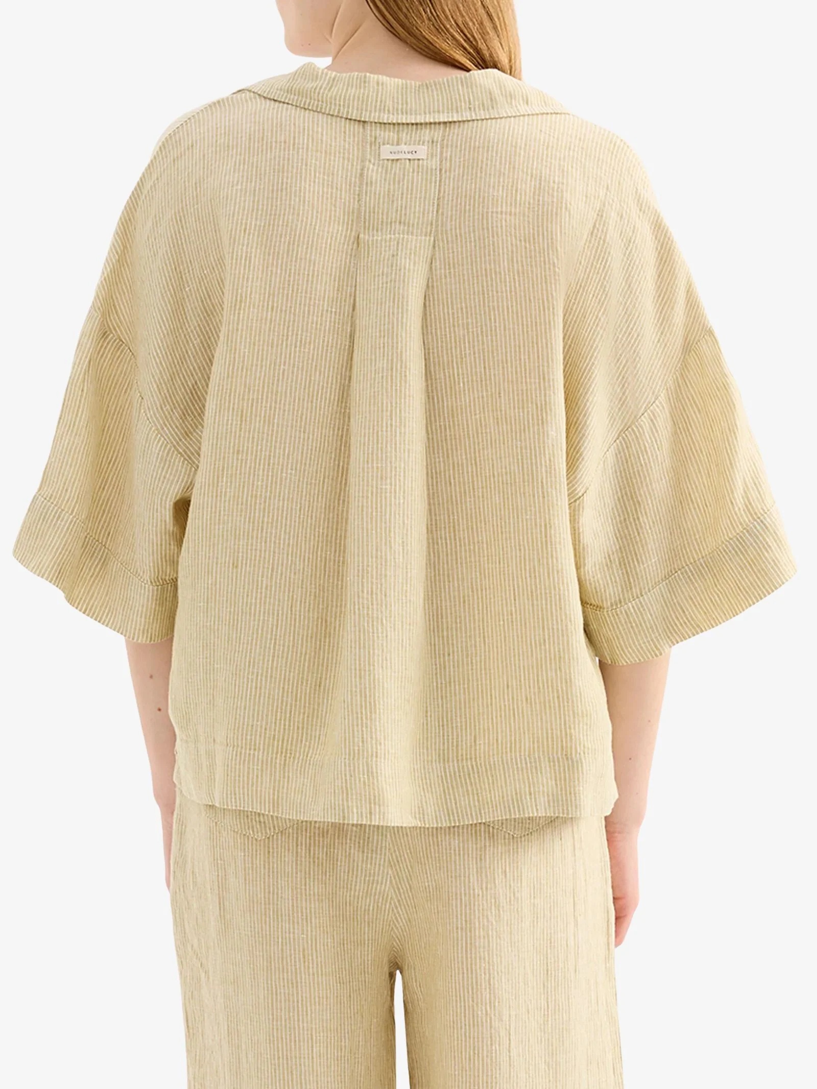Lounge Stripe Linen Shirt - Image 4