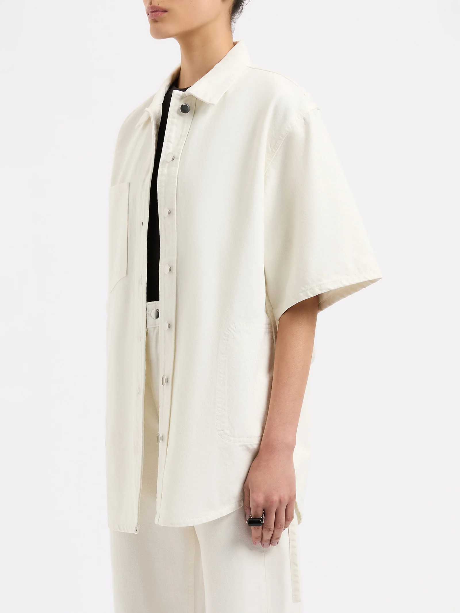 Organic Denim Shacket - Image 3