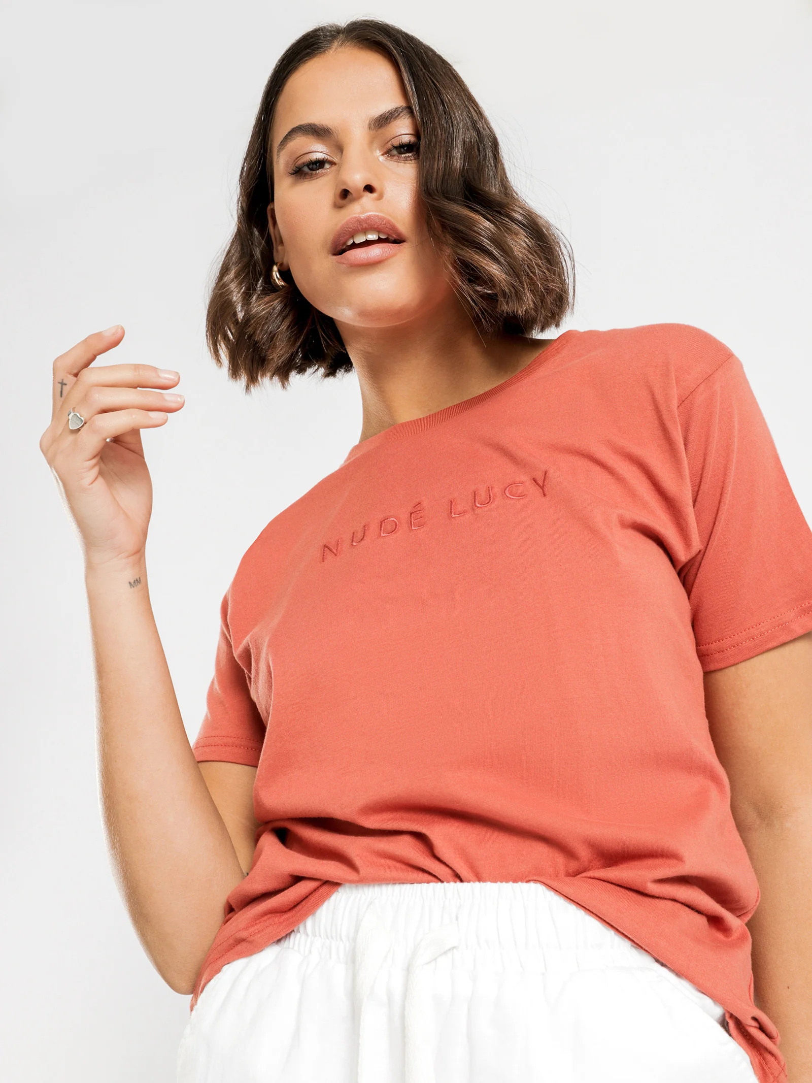 Nude Lucy Slogan T-Shirt - Image 3