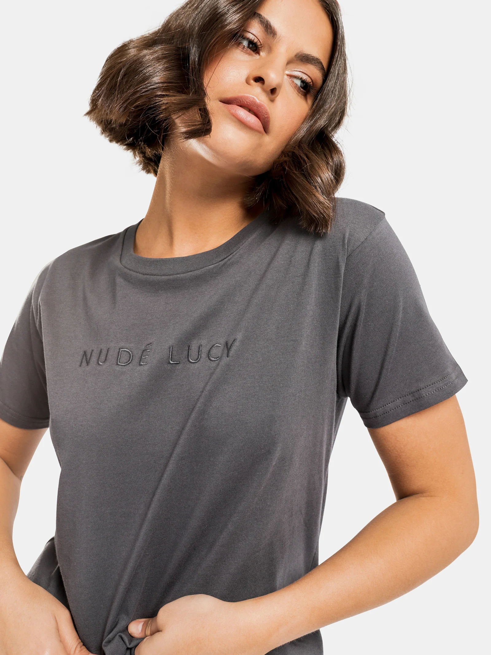 Nude Lucy Slogan T-Shirt - Image 2