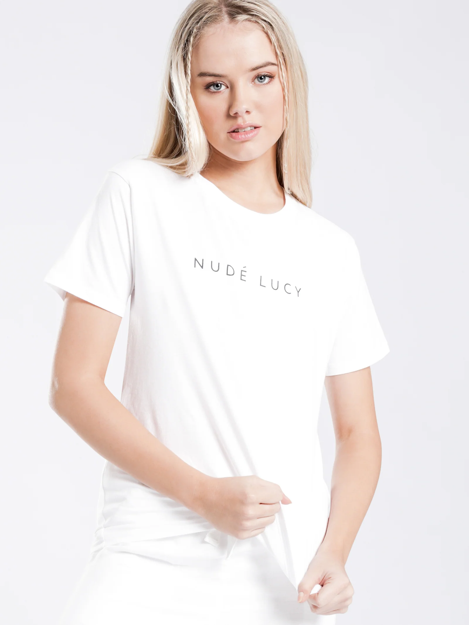 Nude Lucy Slogan T-Shirt - Image 3