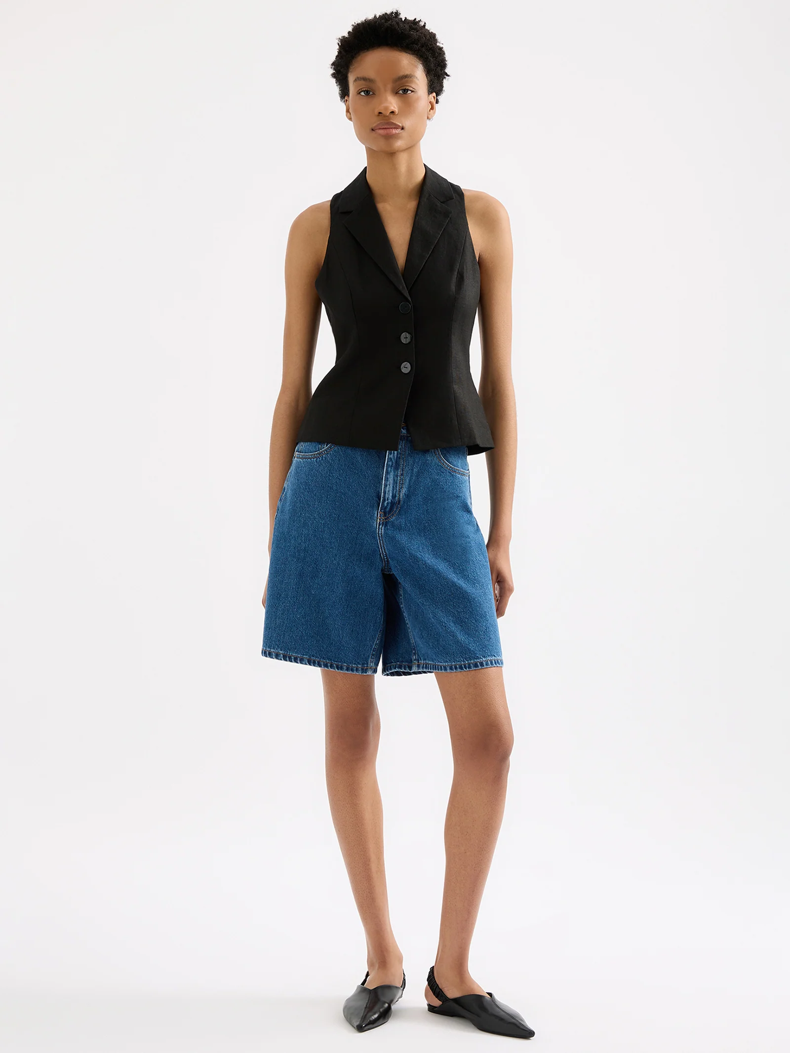 Thilda Linen Vest - Image 4