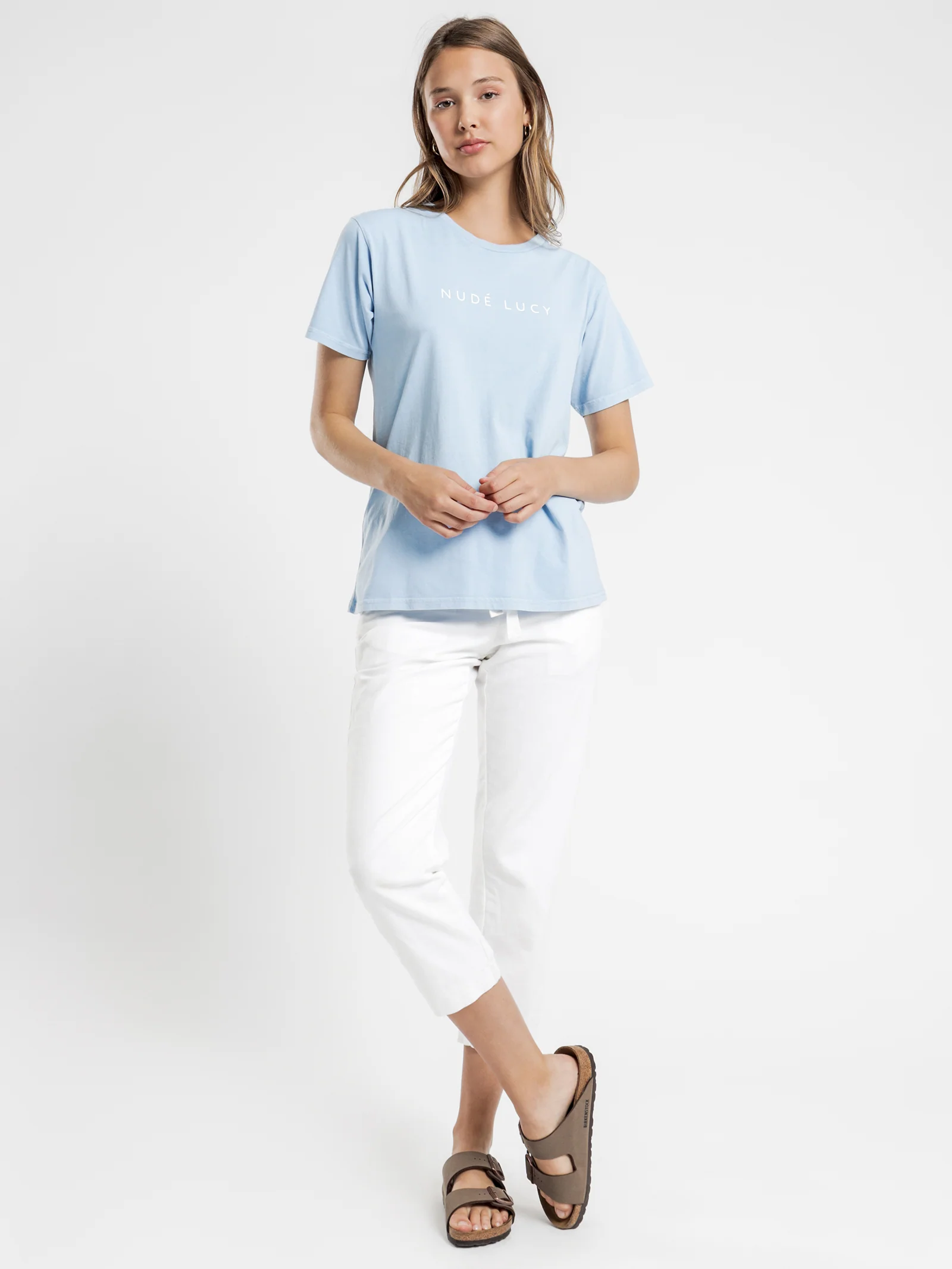 Nude Lucy Washed Slogan T-Shirt - Image 4