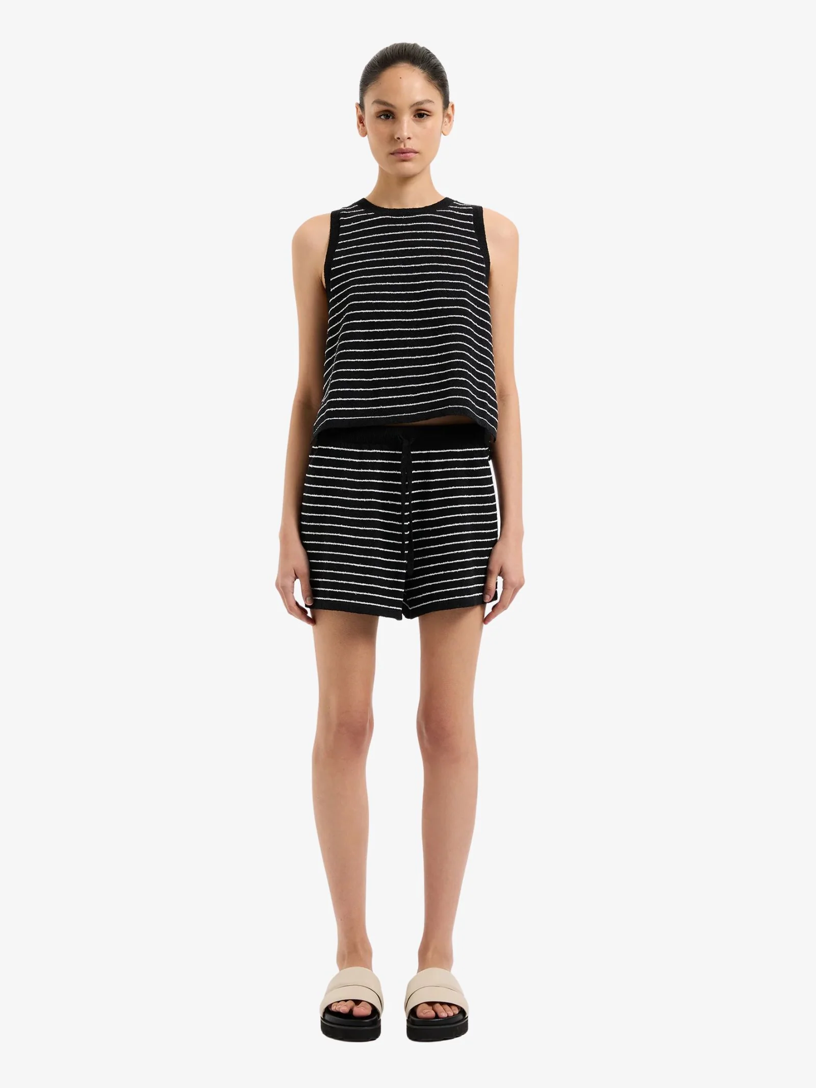 Zosia Stripe Knit Shorts - Image 4