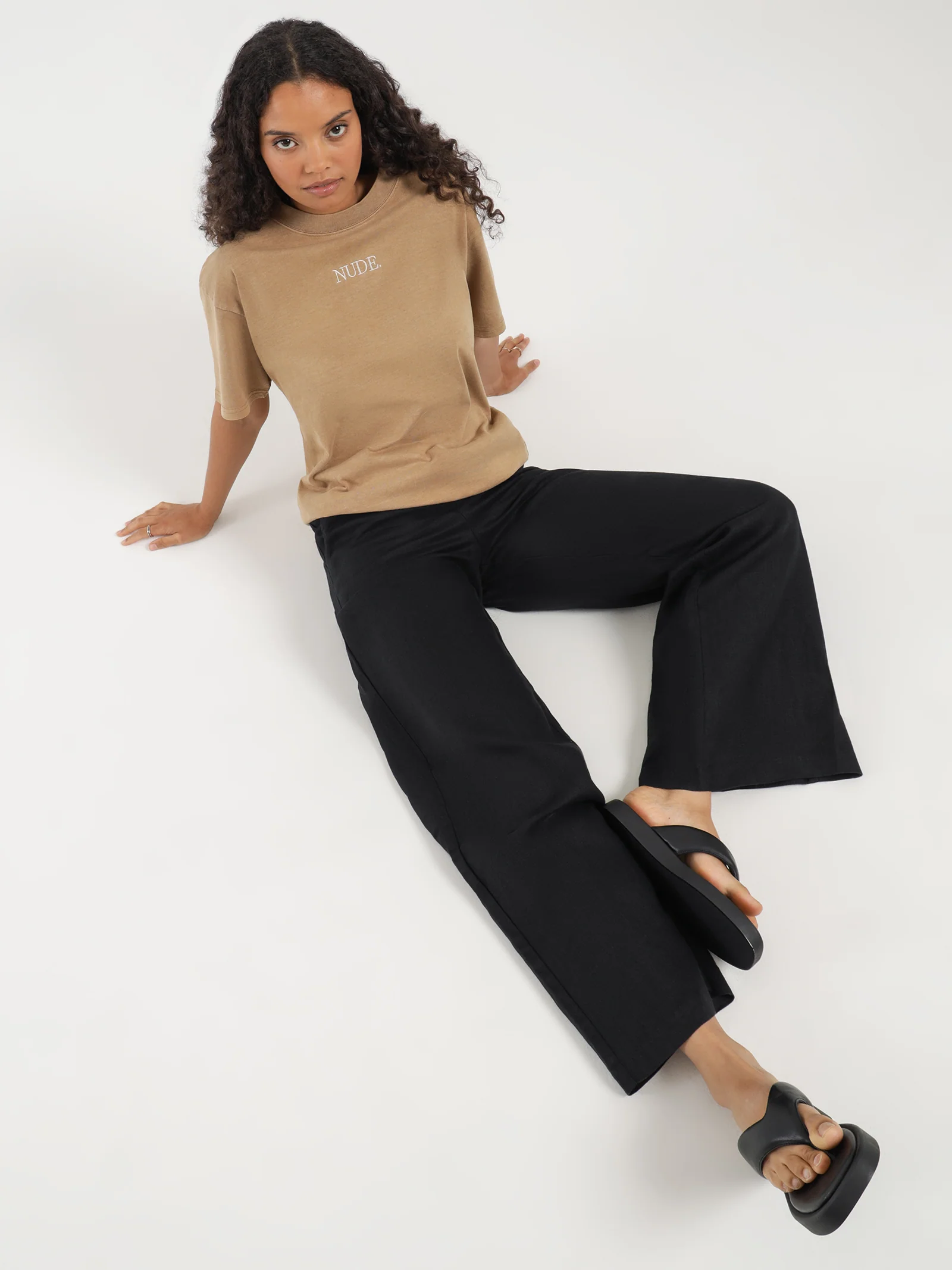 Nude Organic Boyfriend T-Shirt - Image 2