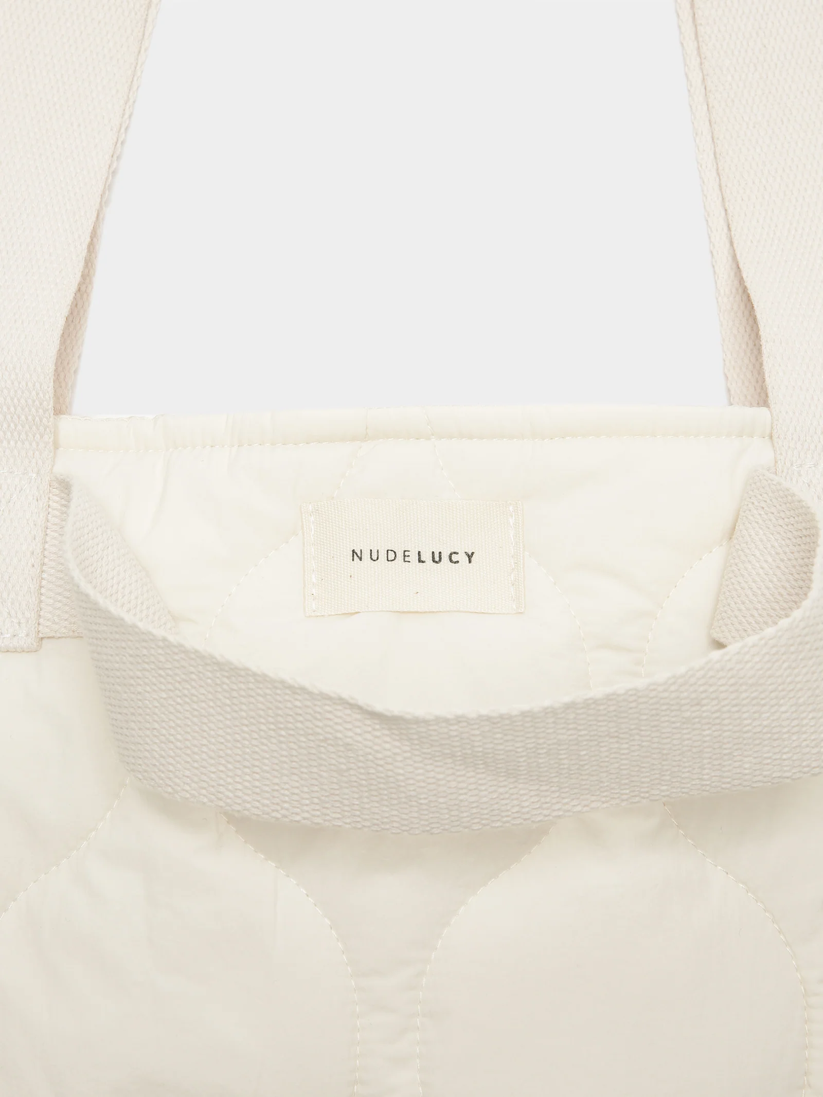 Nude Puffer Tote Bag - Image 2