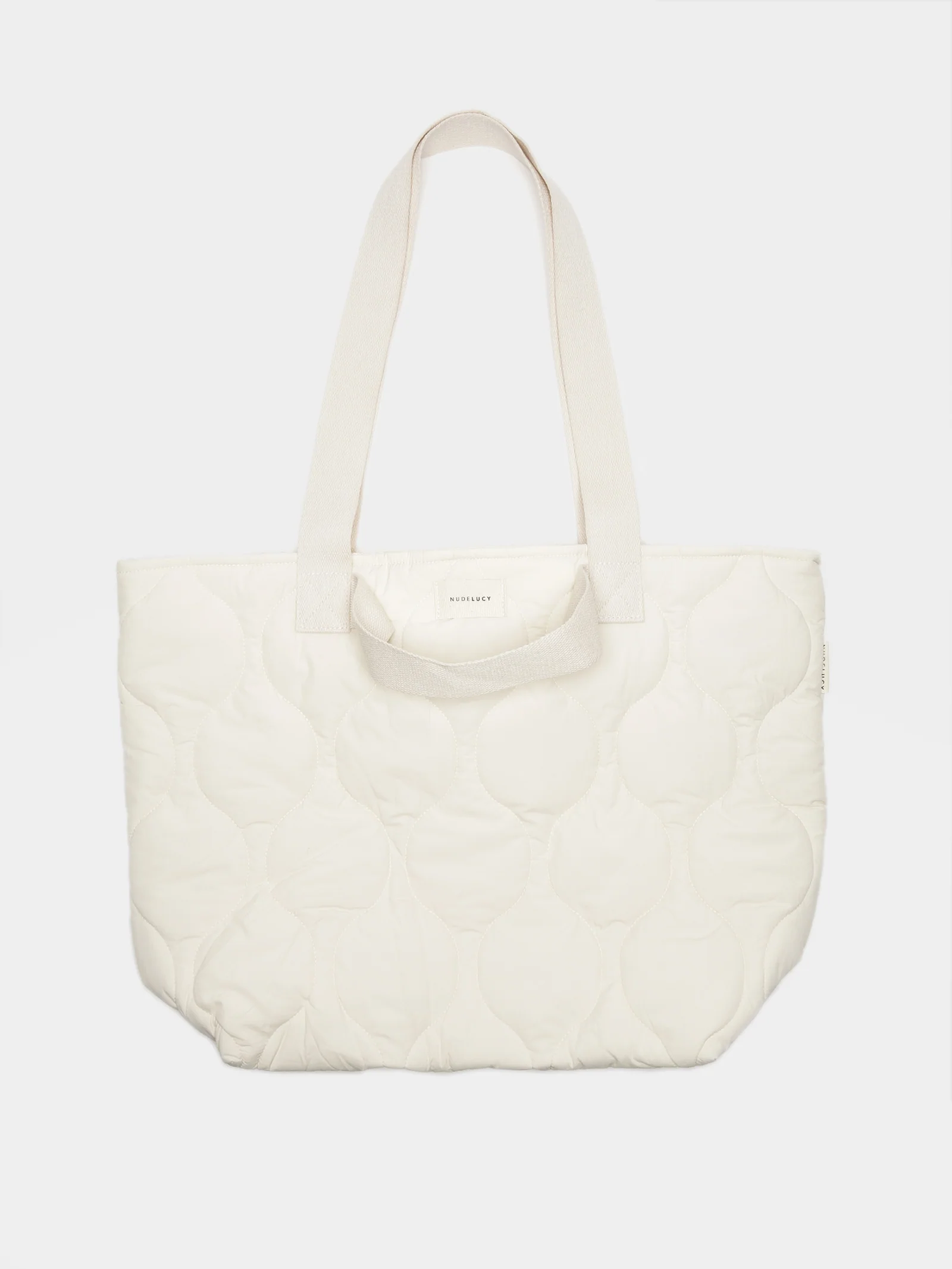Nude Puffer Tote Bag - Image 3