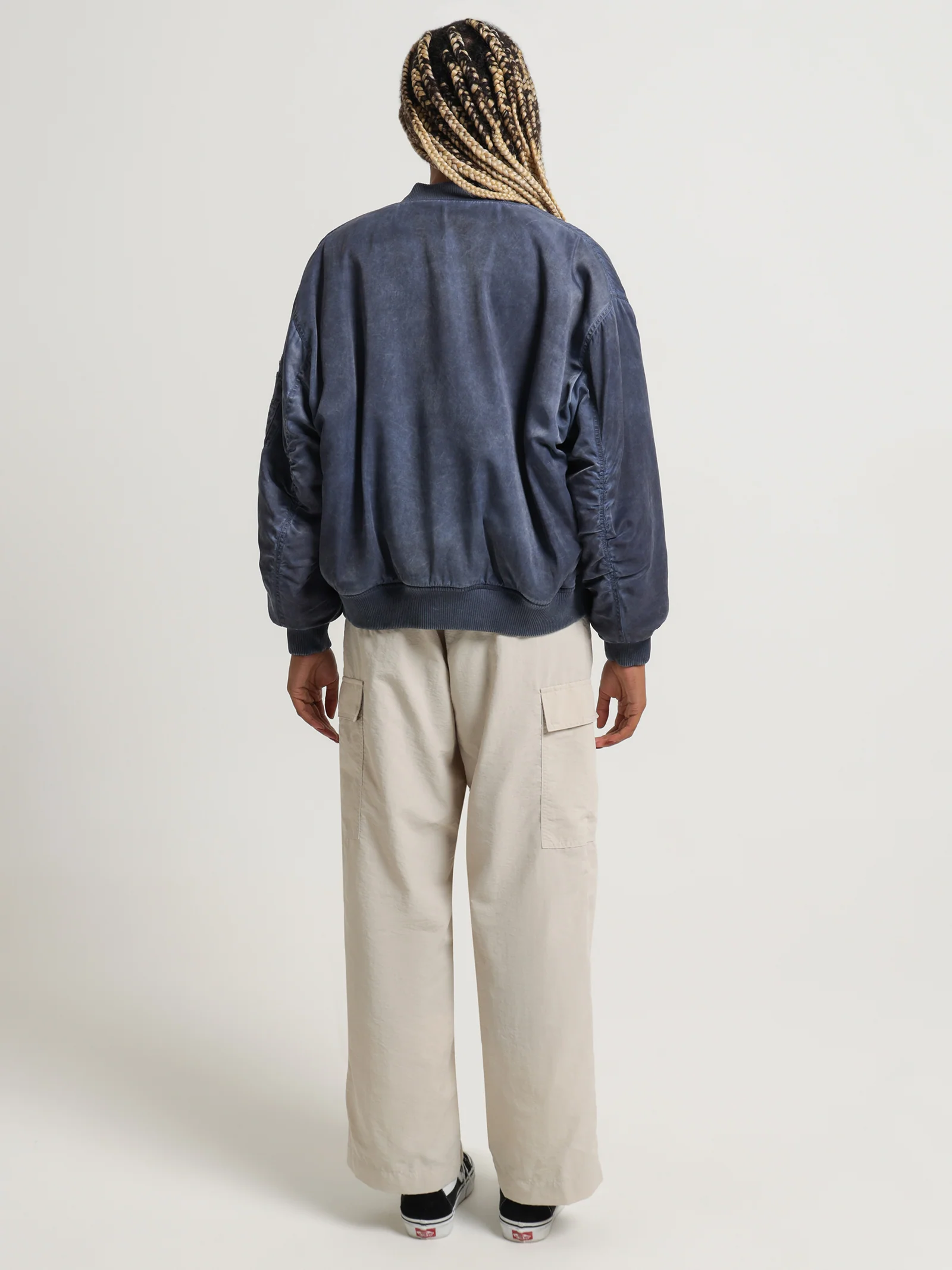 Nylon Bomber Jacket - Image 5