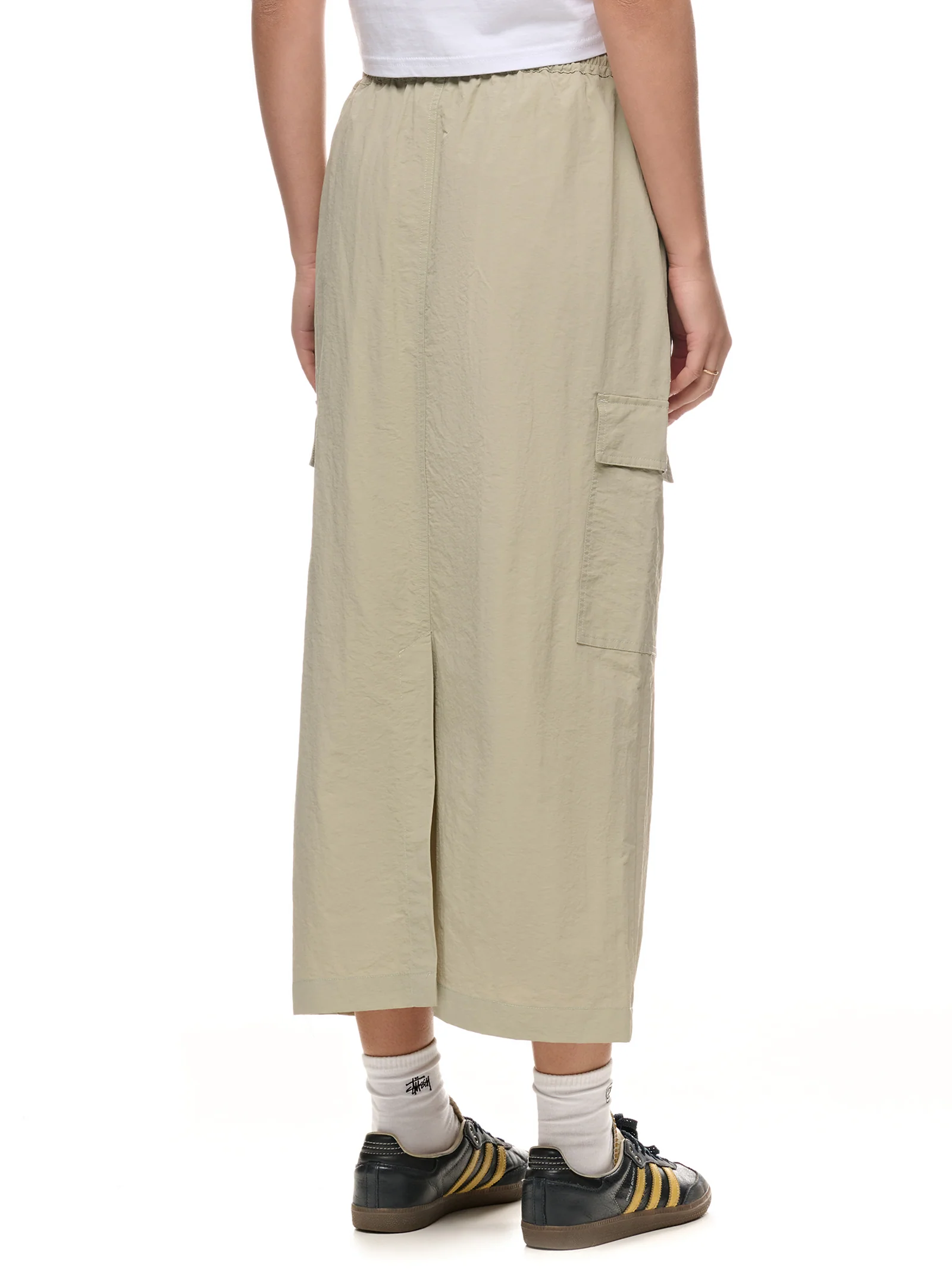 Nylon Cargo Midi Skirt - Image 3