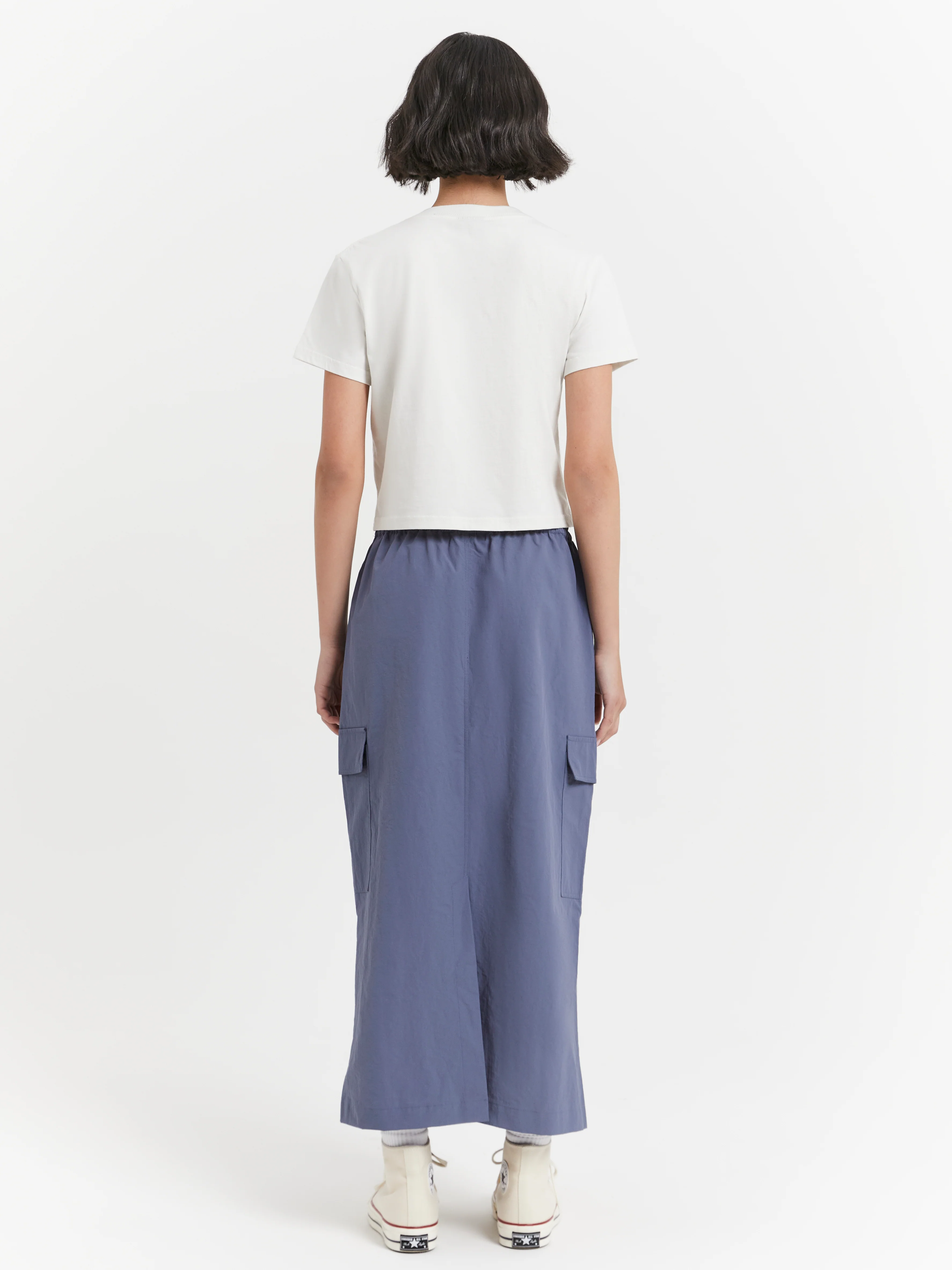Nylon Cargo Midi Skirt - Image 5