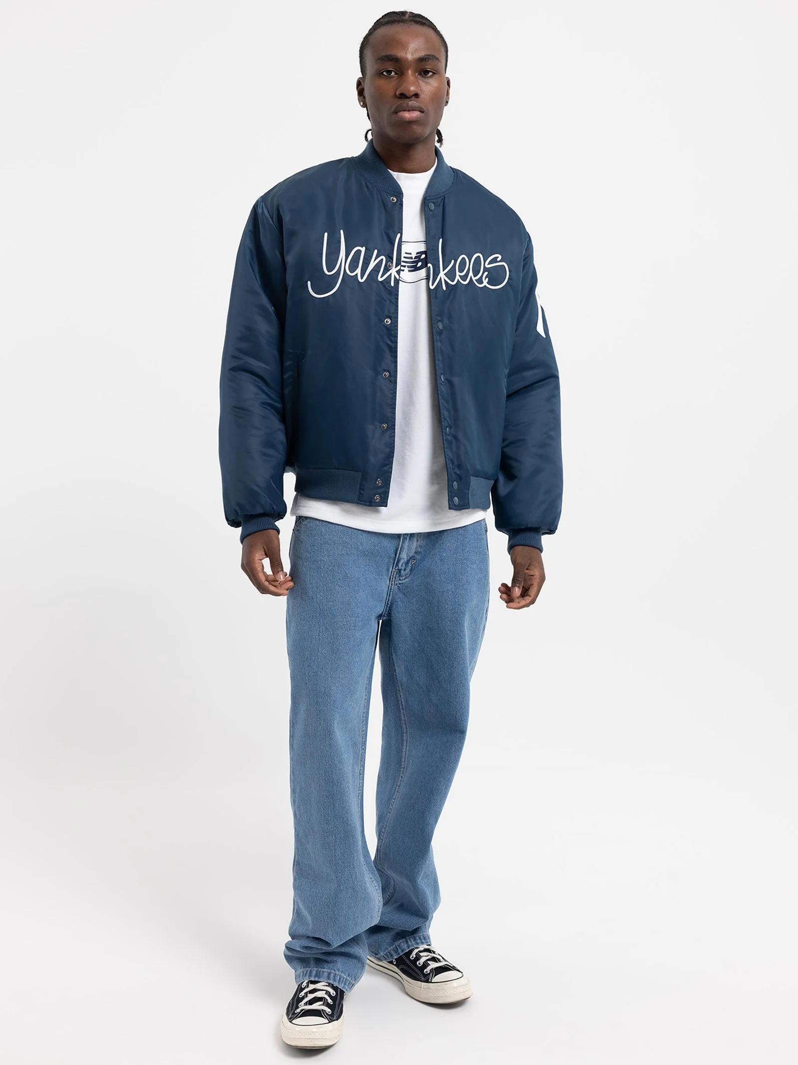 Nylon New York Yankees Flight Bomber Jacket - Image 2