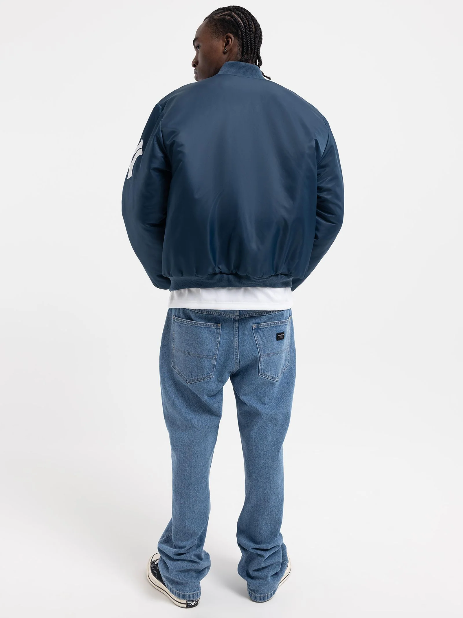 Nylon New York Yankees Flight Bomber Jacket - Image 3