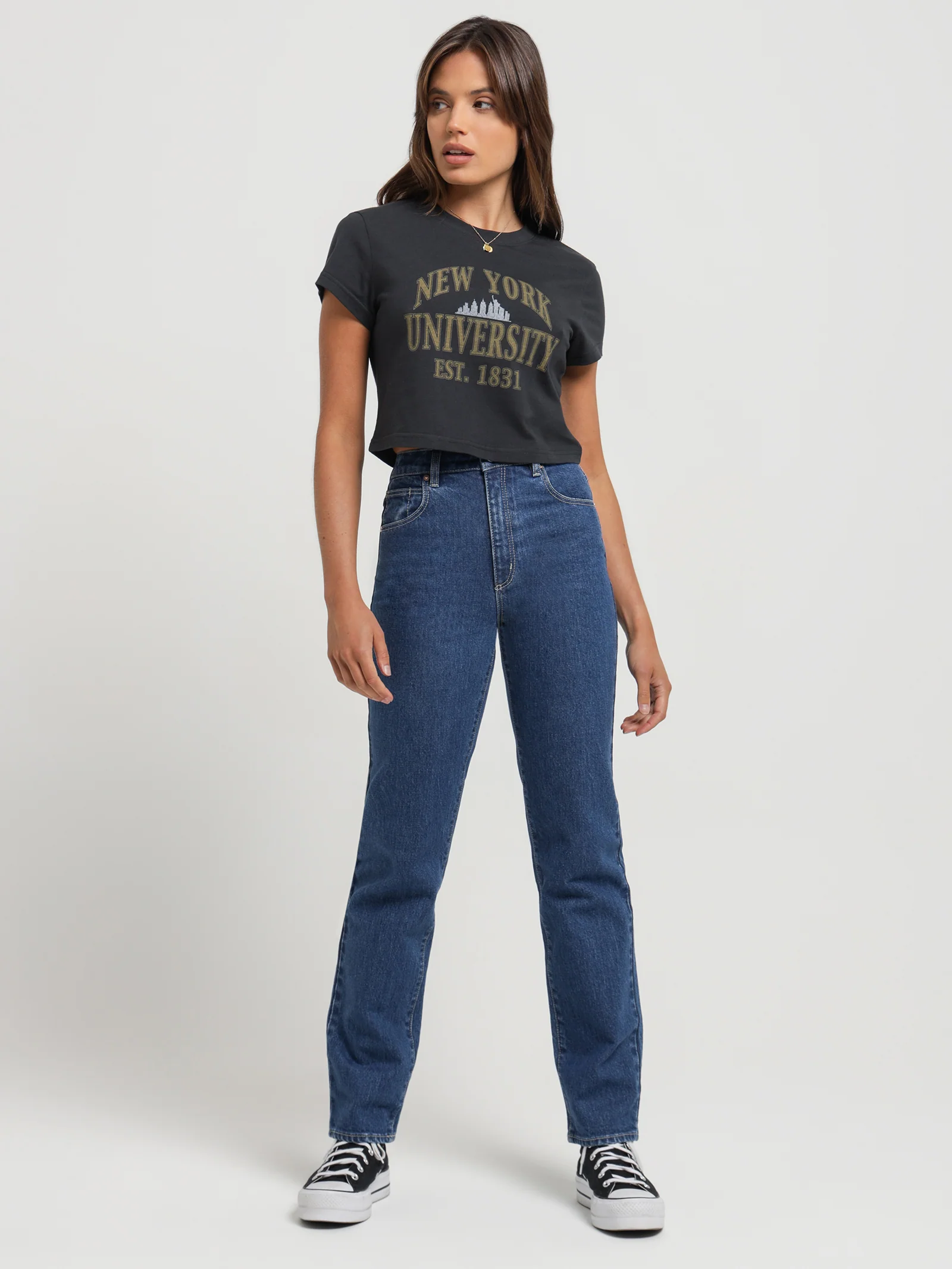 NYU Vintage Arch Mini T-Shirt - Image 2