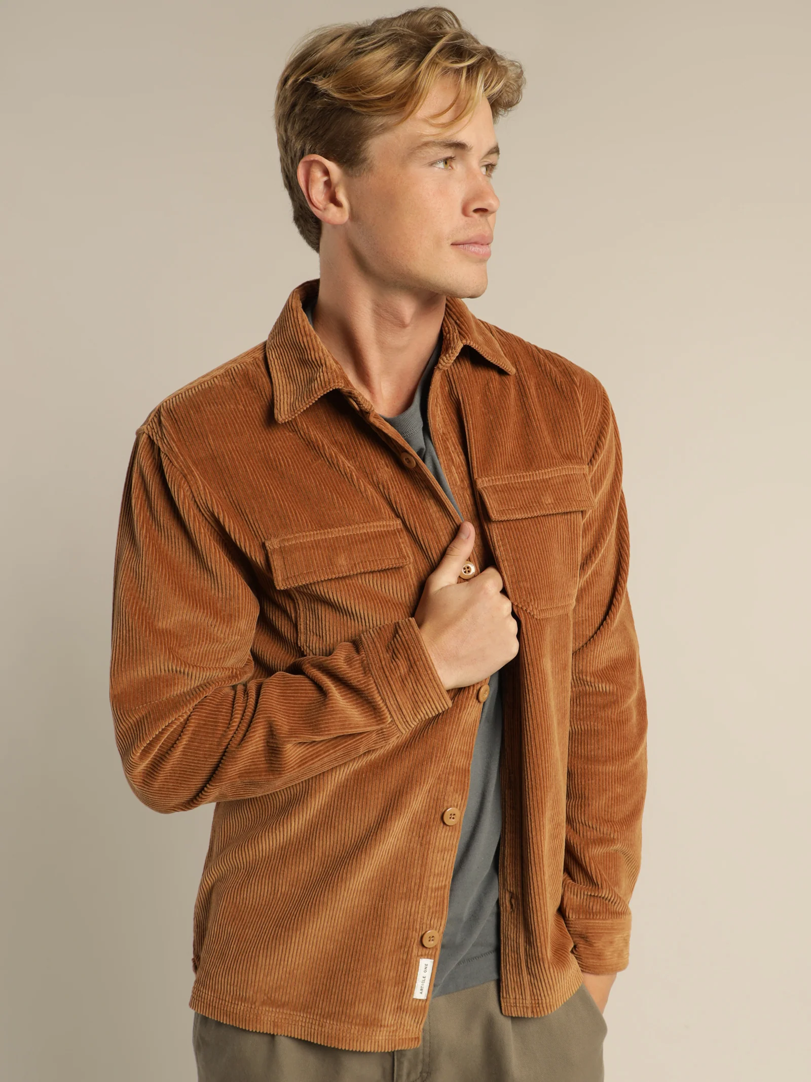 Oakes Cord Overshirt - Image 2