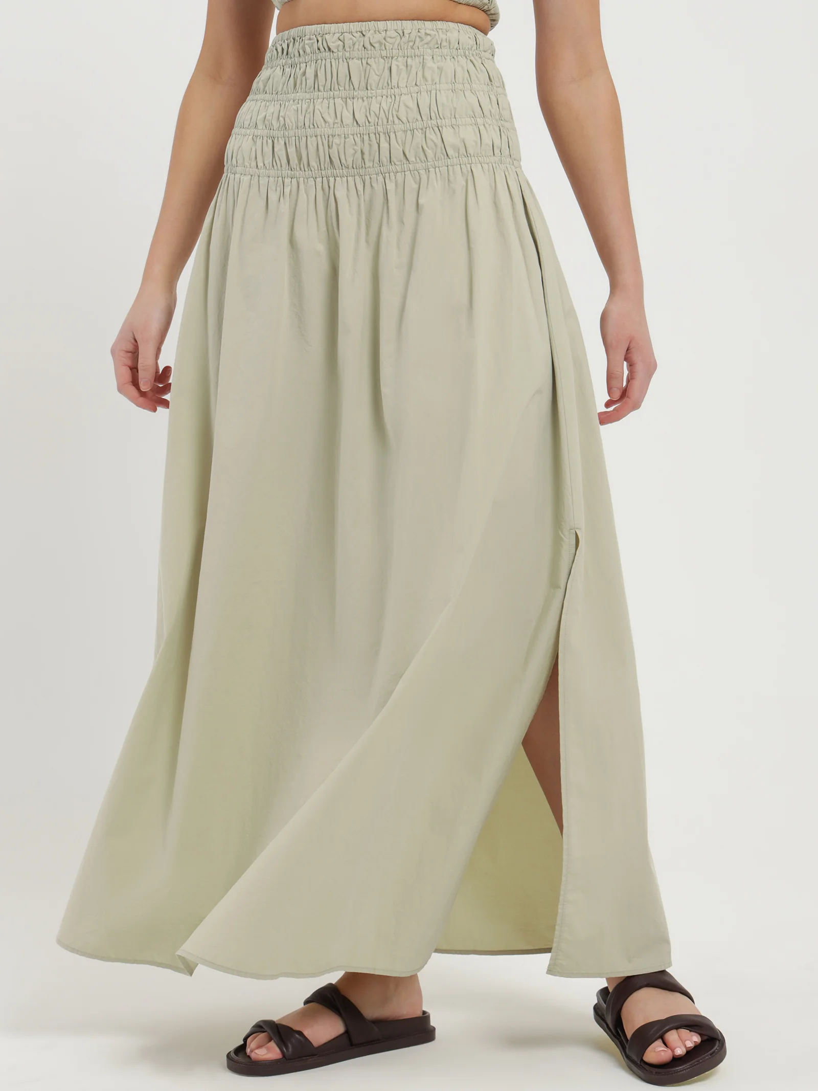 Oasis Poplin Maxi Skirt - Image 4