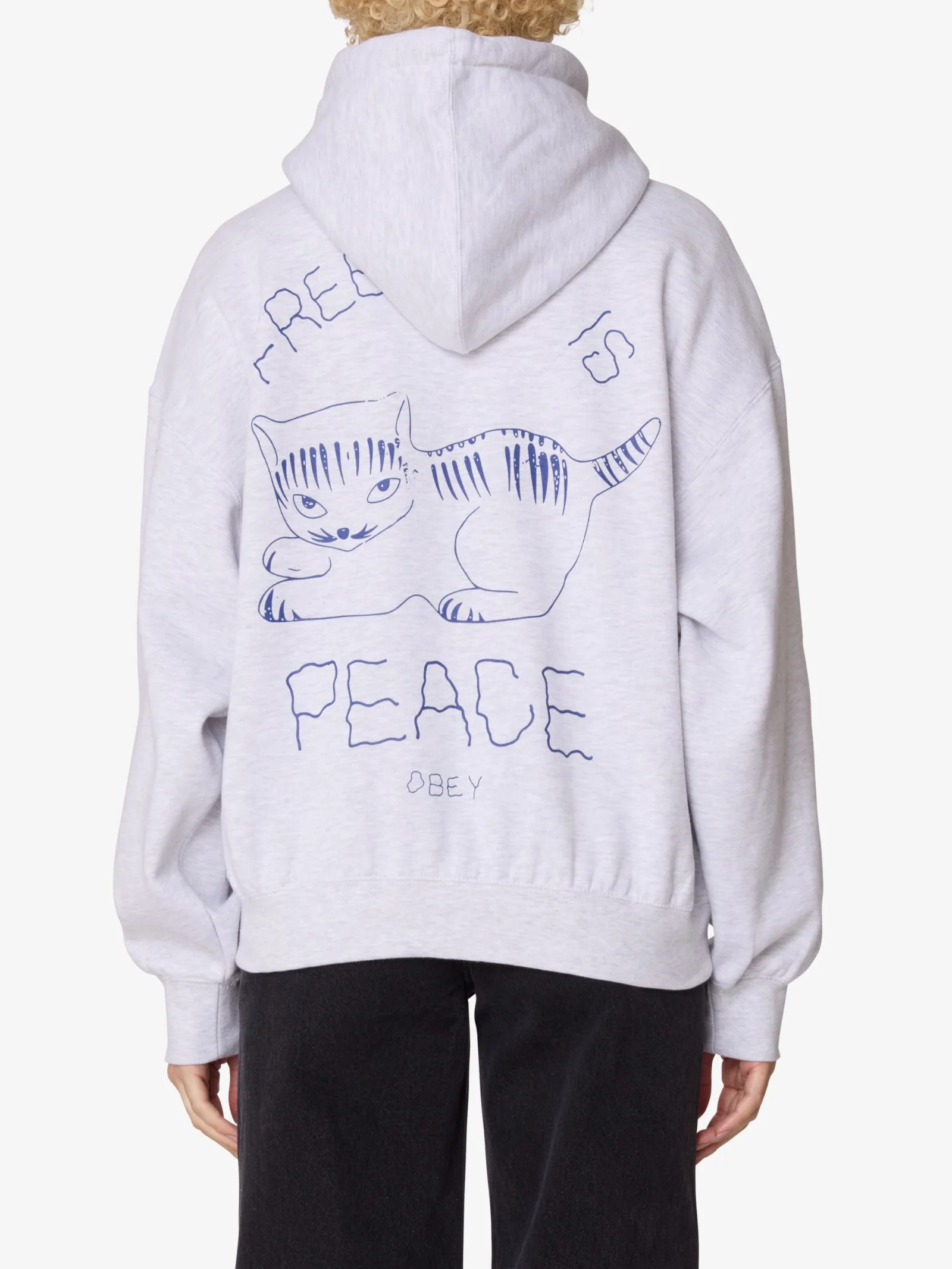 Peace Baggy Relaxed Zip Hood - Image 2