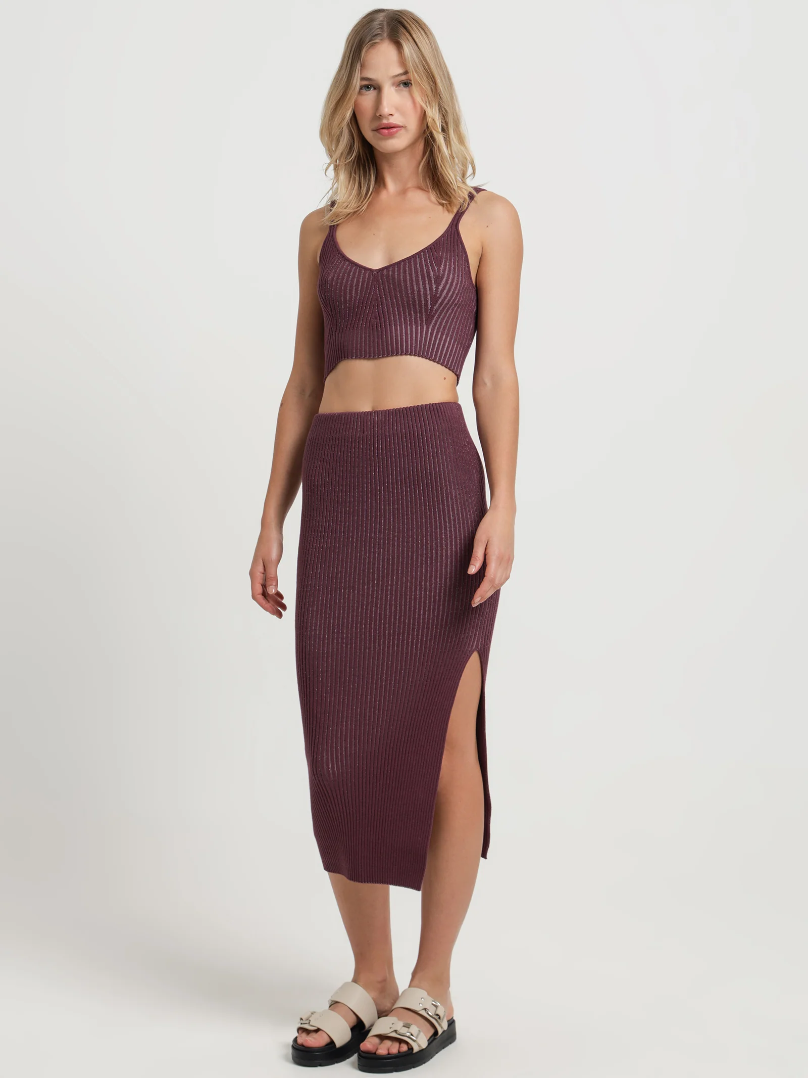 Olivia Knit Midi Skirt - Image 2
