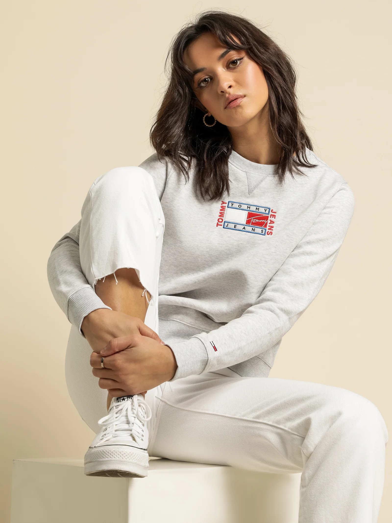 Ombre Logo Fleece Crew Jumper - Image 3