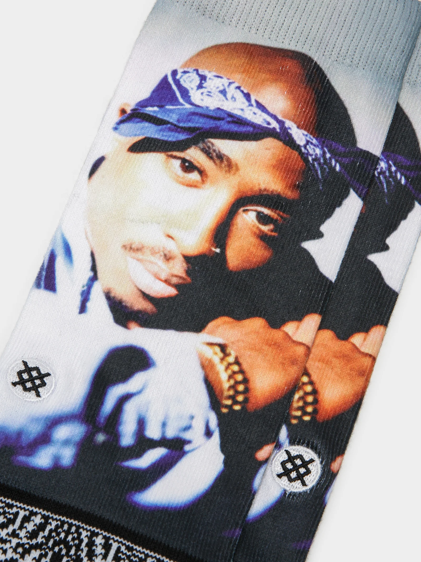 One Pair of Makaveli Tupac Crew Socks - Image 2