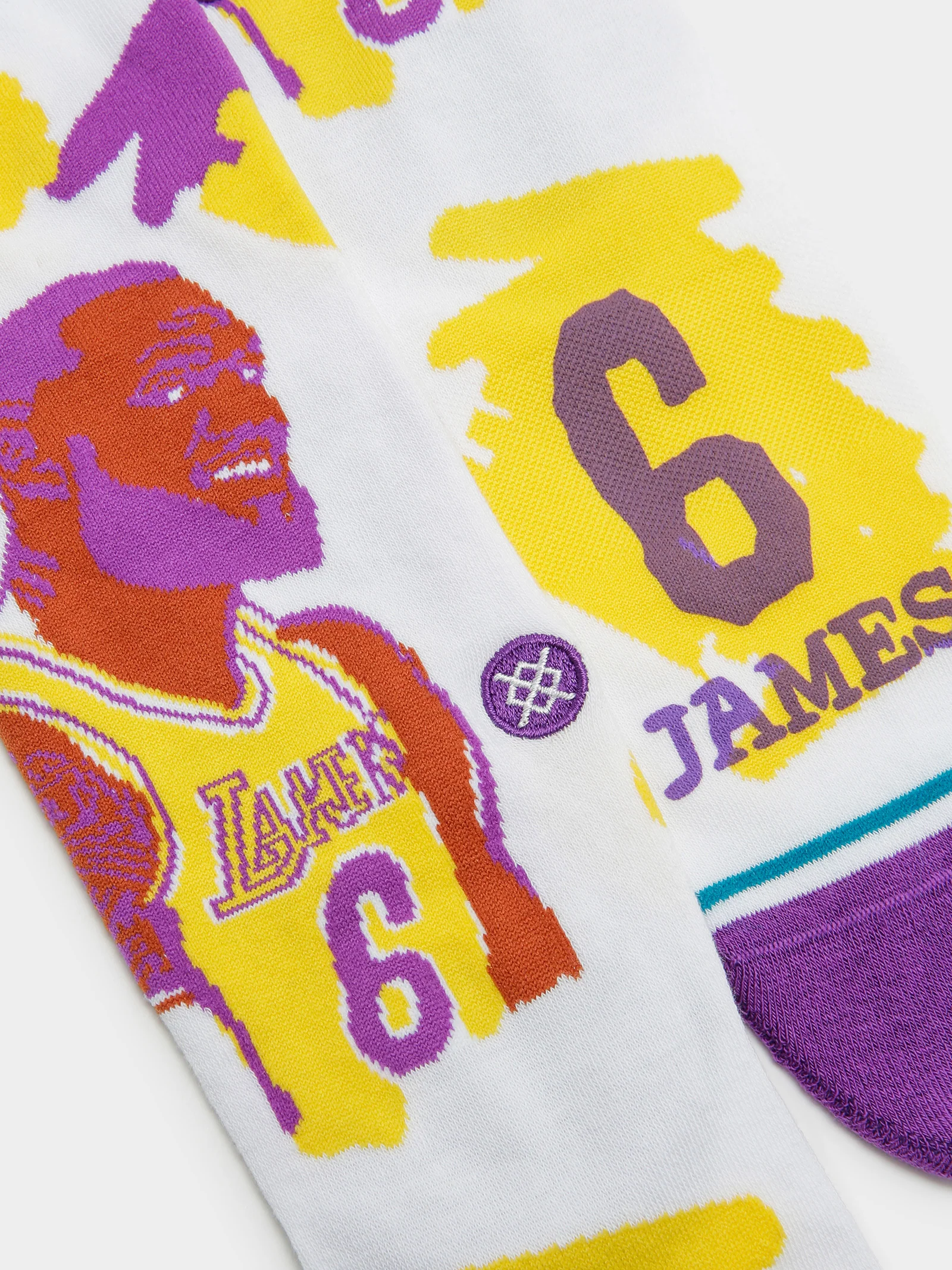 One Pair of Paint Lebron James Crew Socks - Image 2