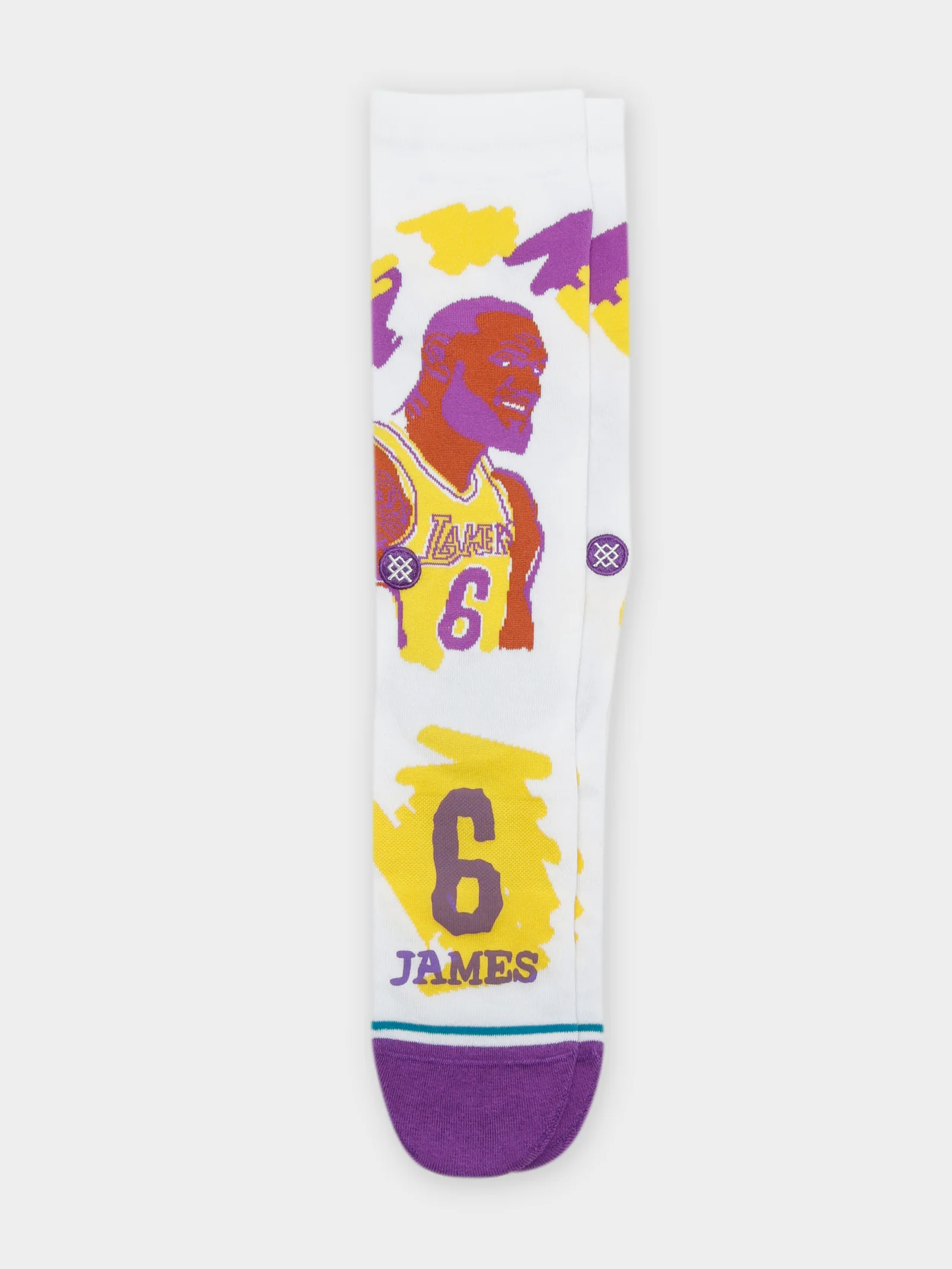 One Pair of Paint Lebron James Crew Socks - Image 3