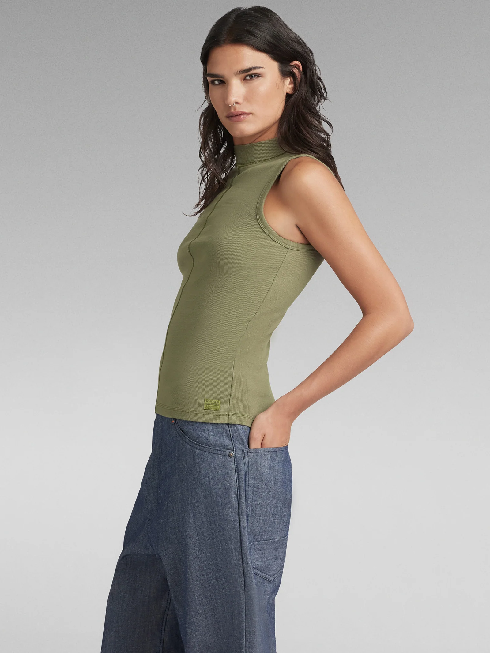 Open Back Mock Slim Tank - Image 2