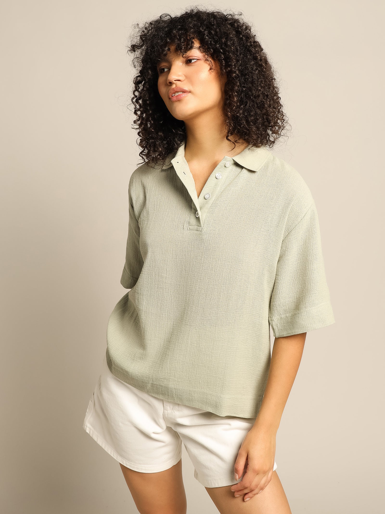Openwork Polo Shirt - Image 4