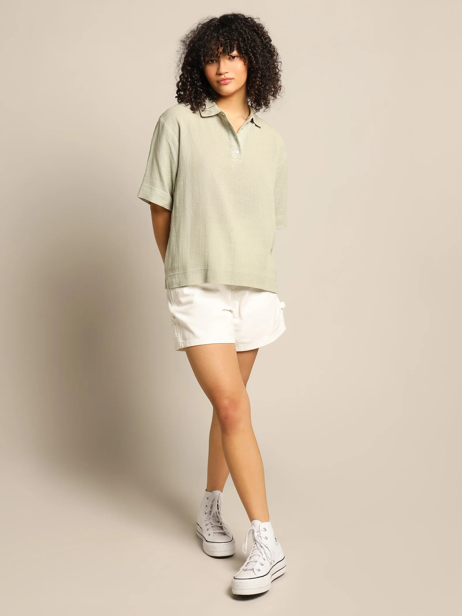 Openwork Polo Shirt - Image 5