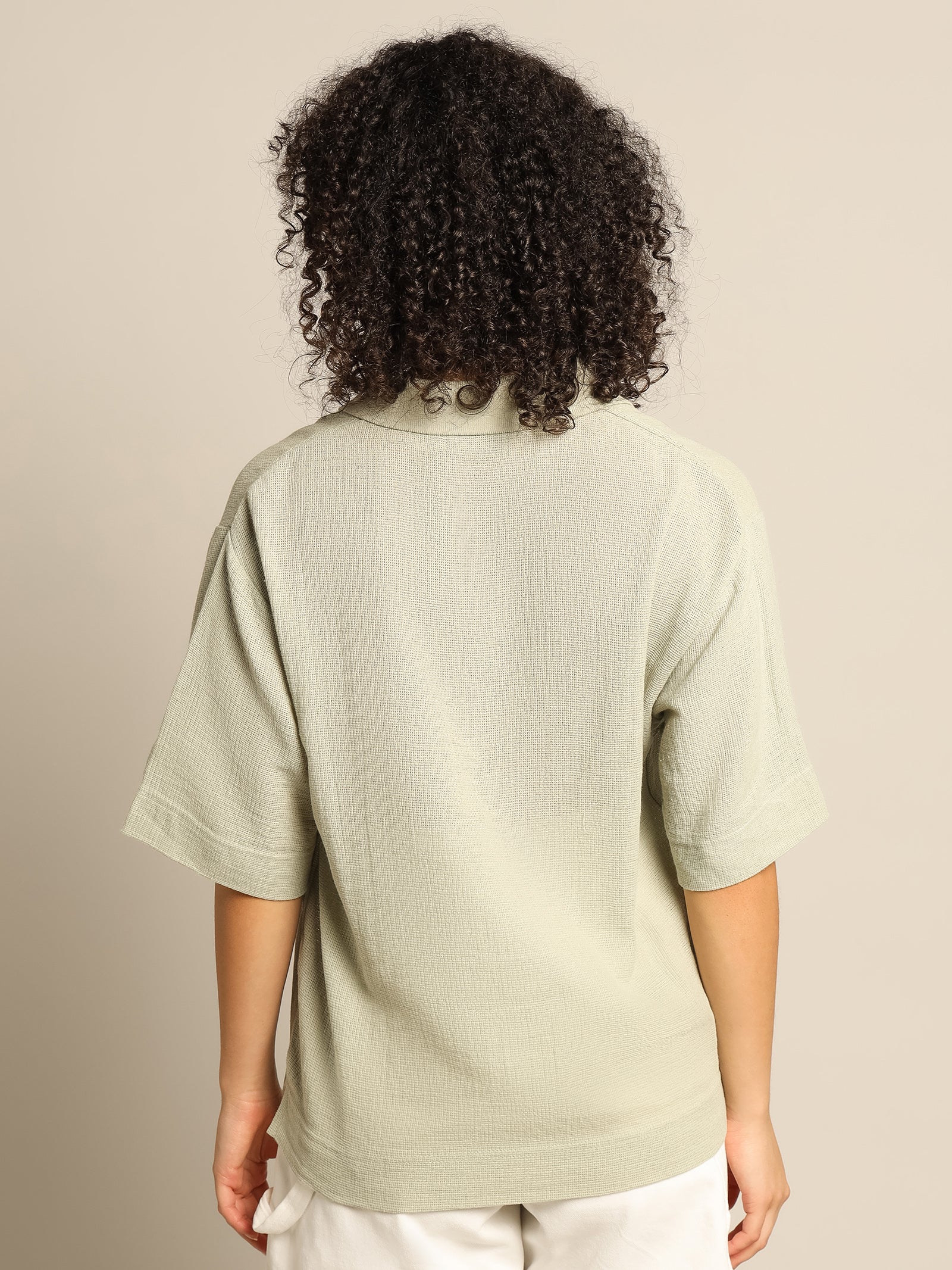 Openwork Polo Shirt - Image 7