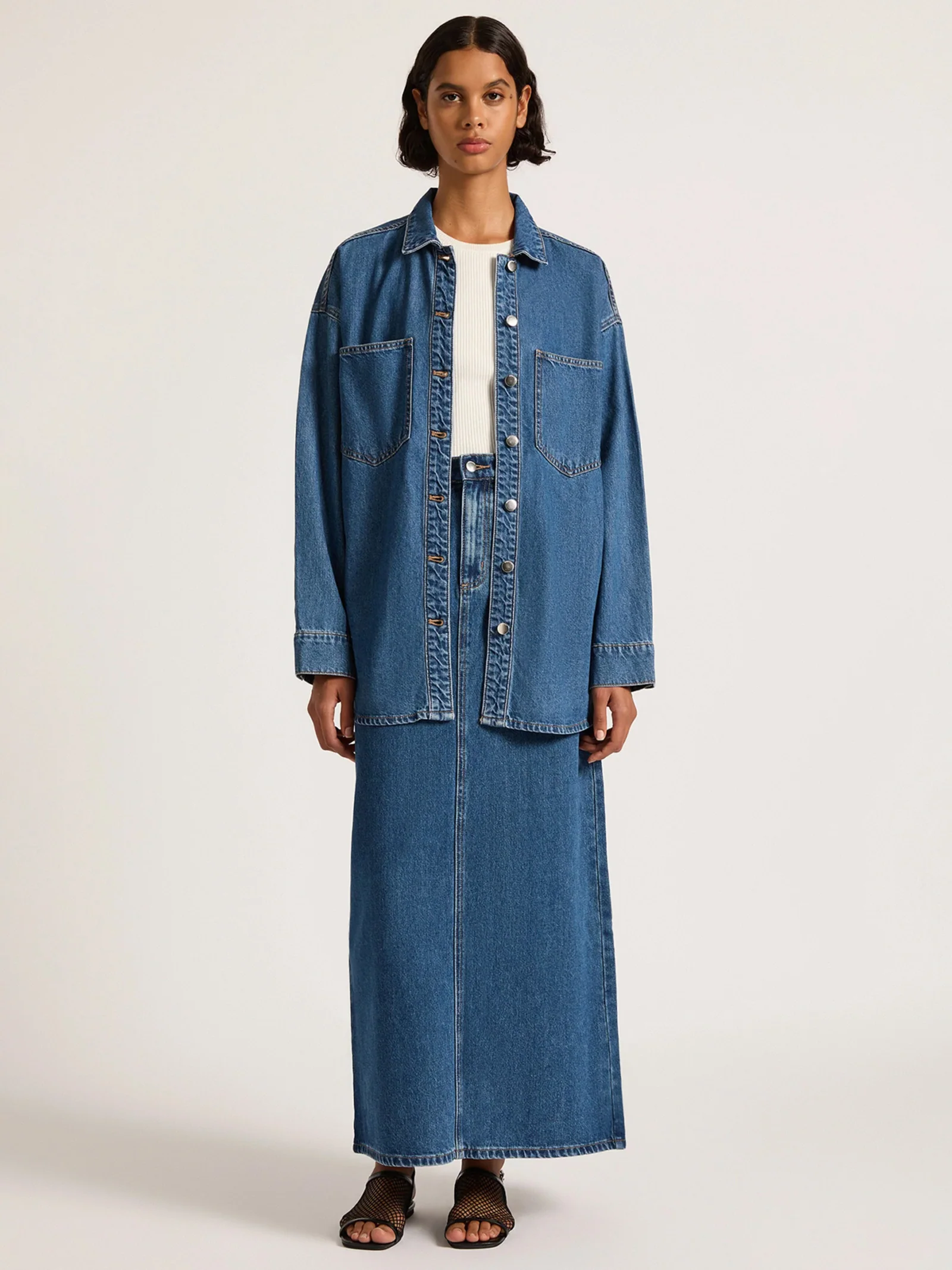 Organic Denim Overshirt - Image 4