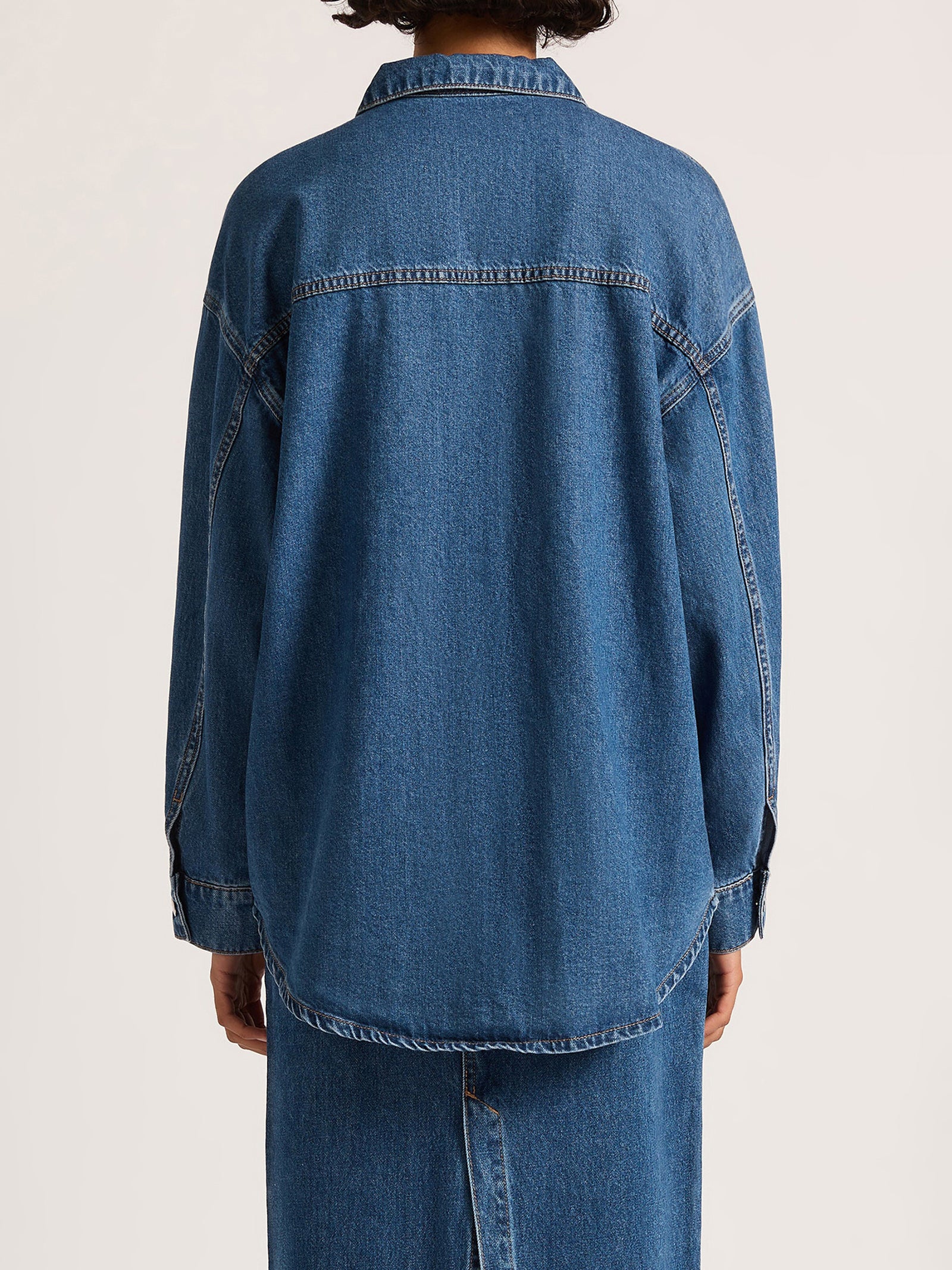 Organic Denim Overshirt - Image 7