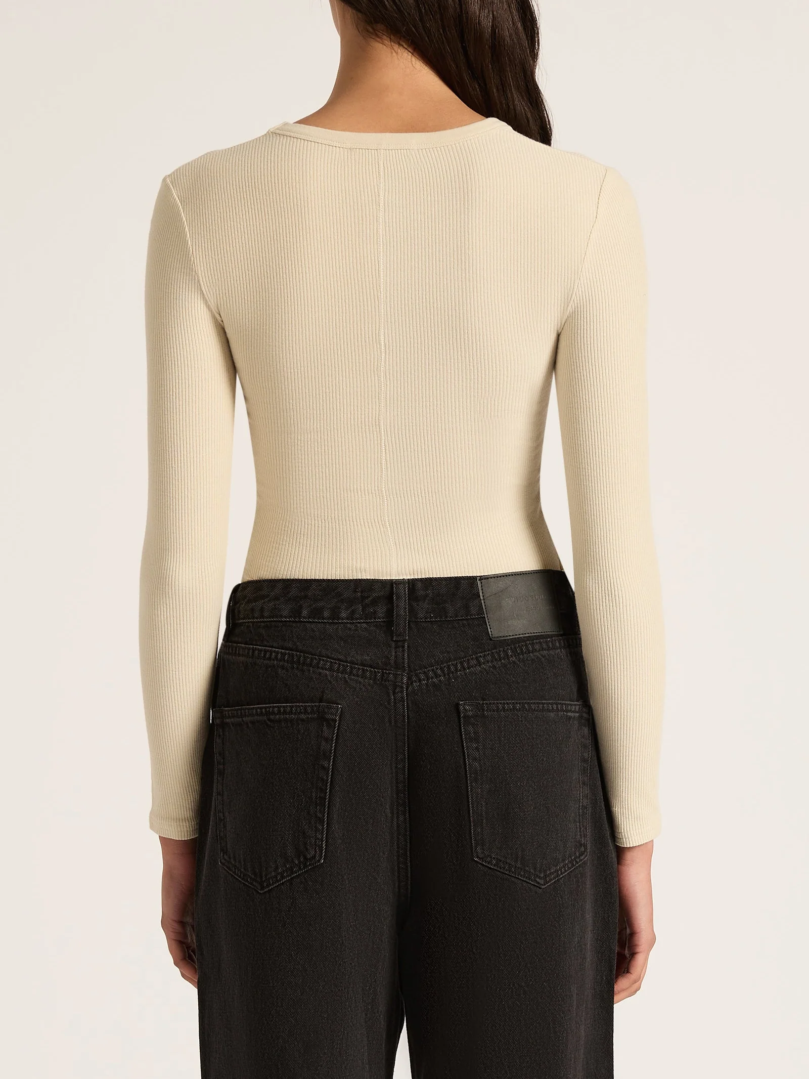 Organic Rib Long Sleeve T-Shirt - Image 3