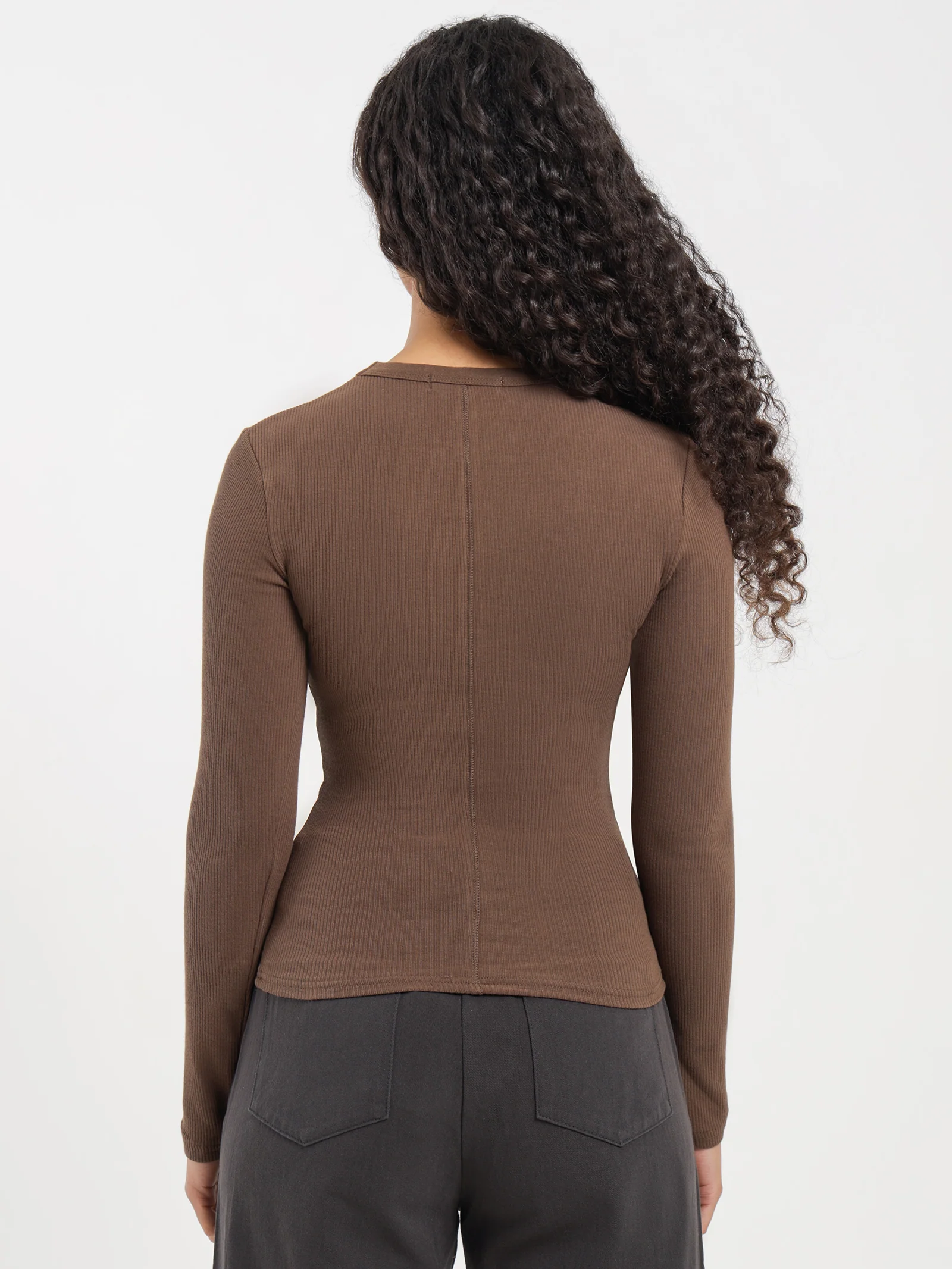 Organic Rib Long Sleeve T-Shirt - Image 6