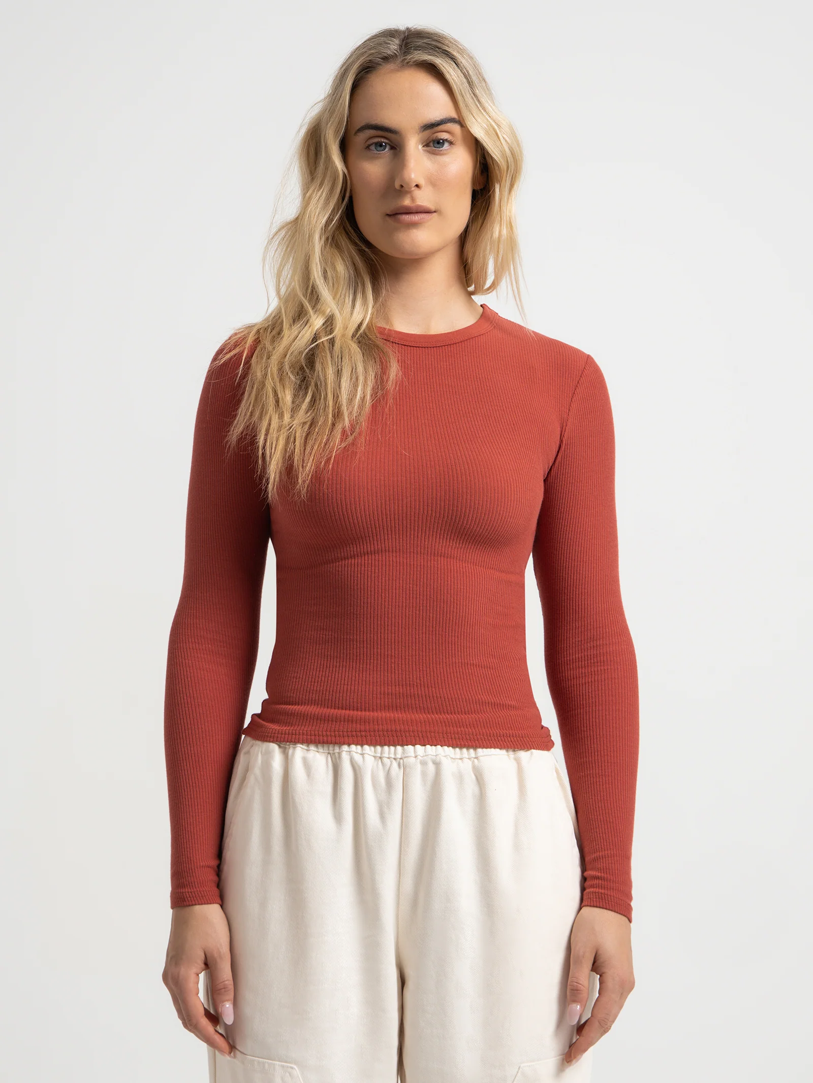 Organic Rib Long Sleeve T-Shirt - Image 3