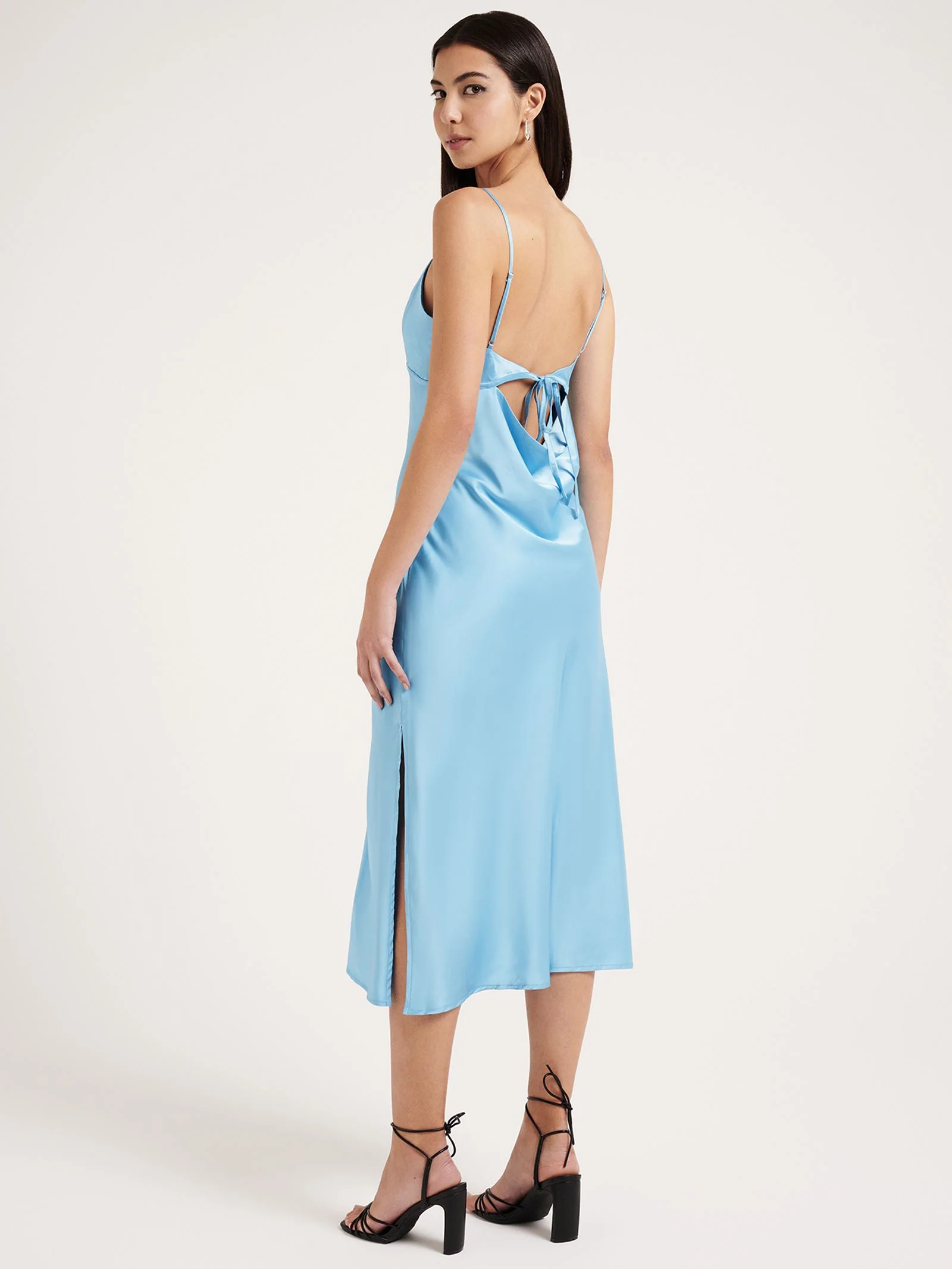 Oriana Satin Midi Dress - Image 2