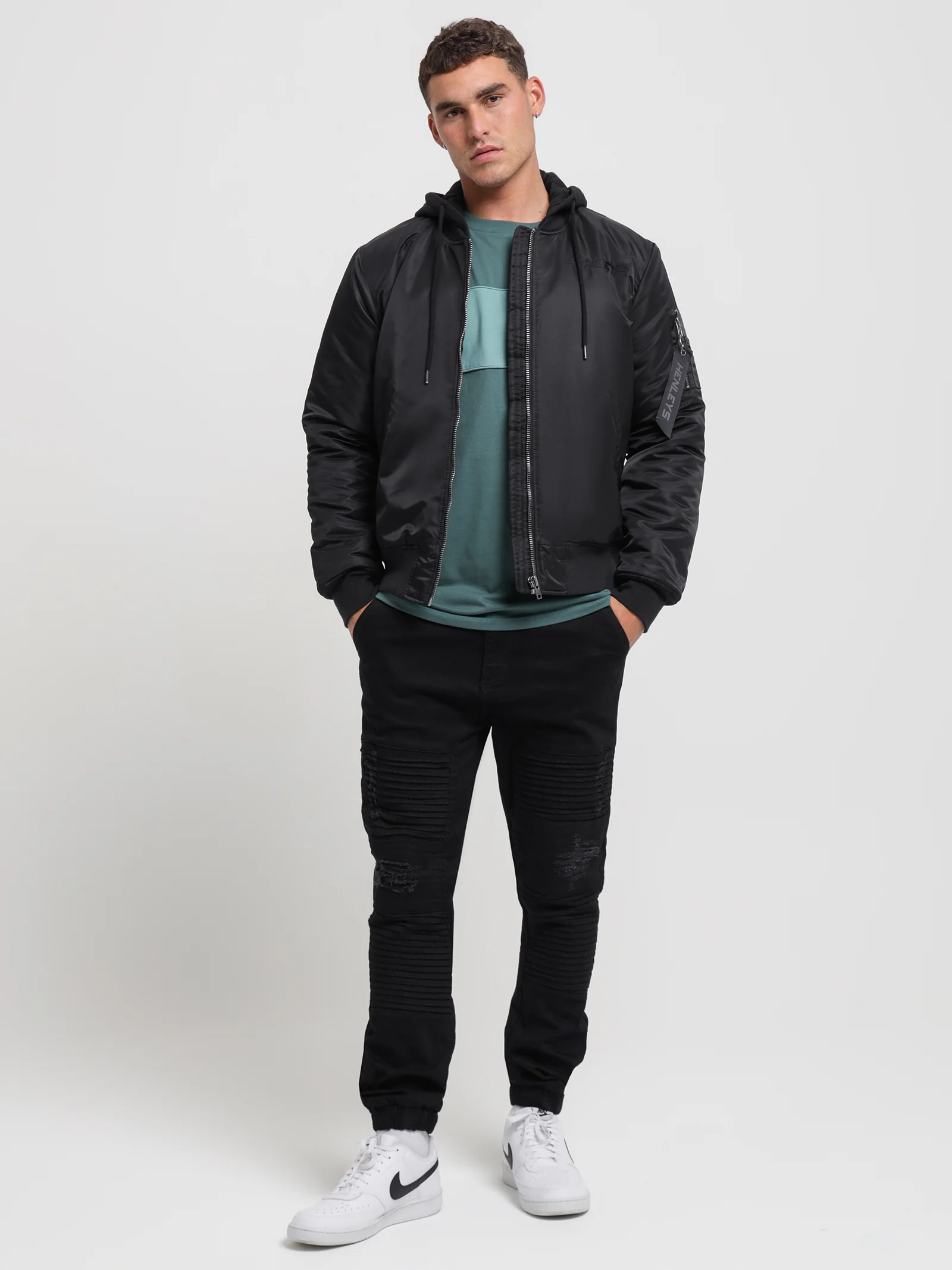 Overdrive Hooded Bomber Jacket - Image 2