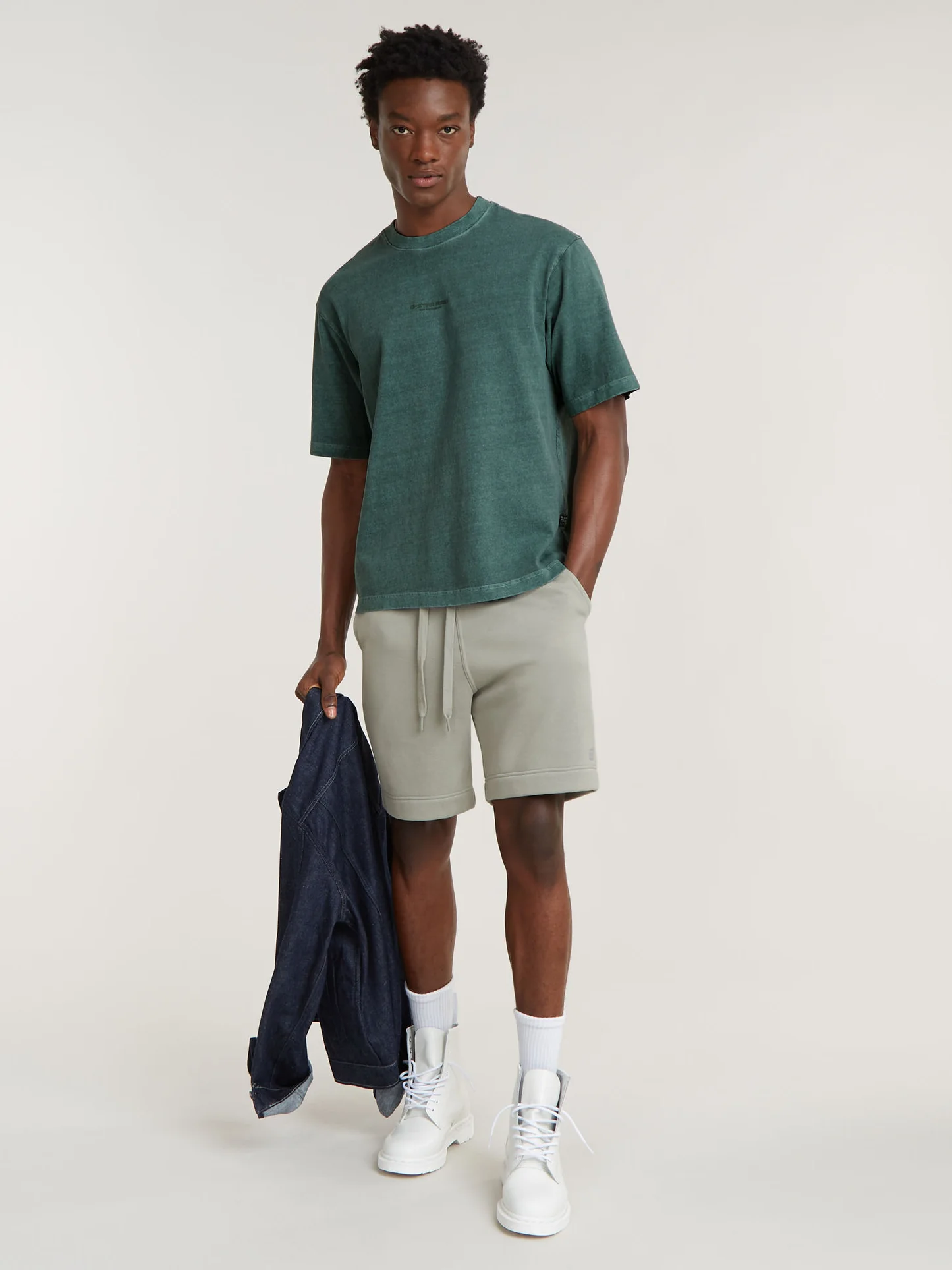 Overdyed Centre Boxy R T-Shirt - Image 2