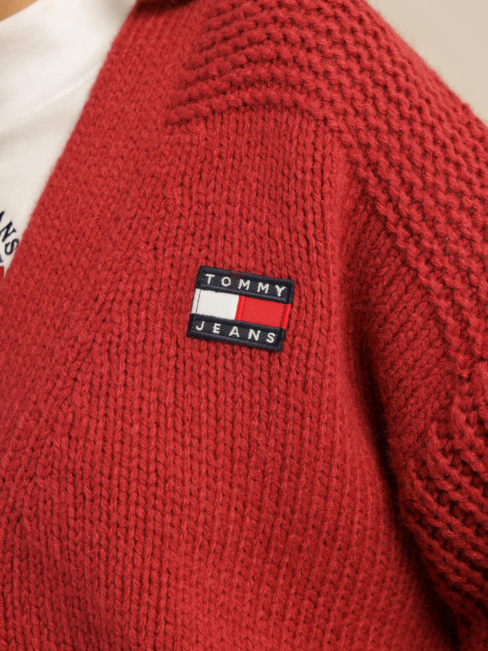 Oversized Badge Cardigan - Image 2
