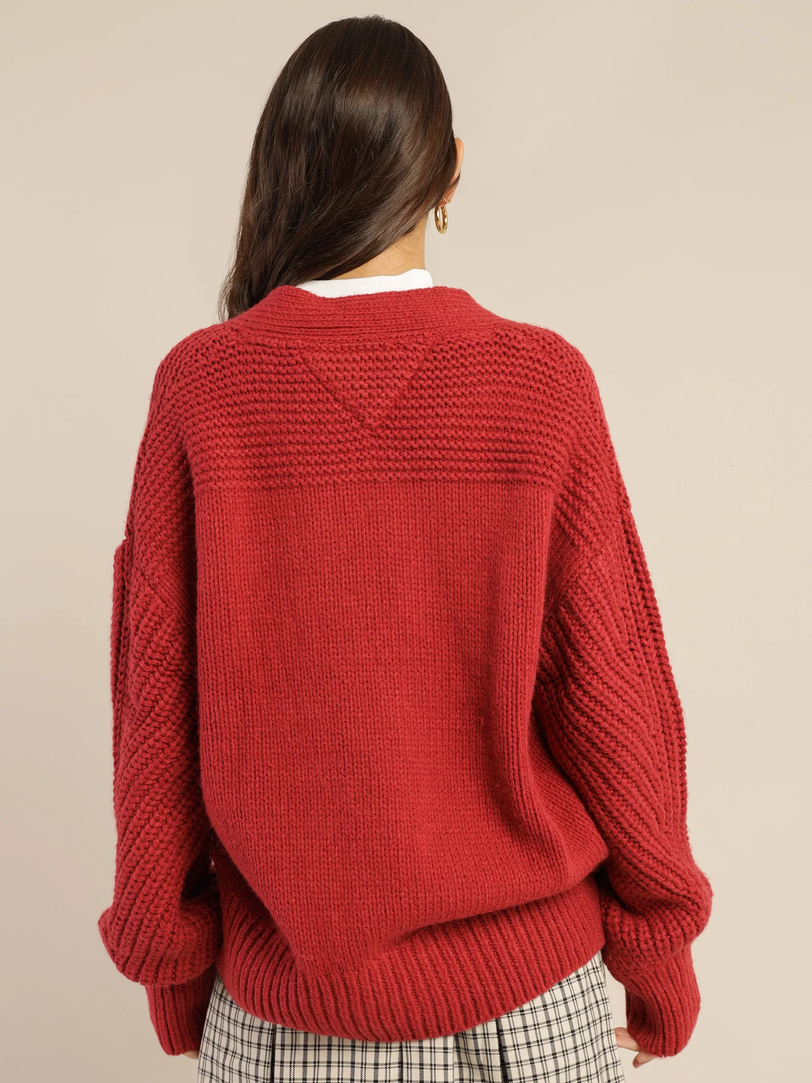 Oversized Badge Cardigan - Image 7