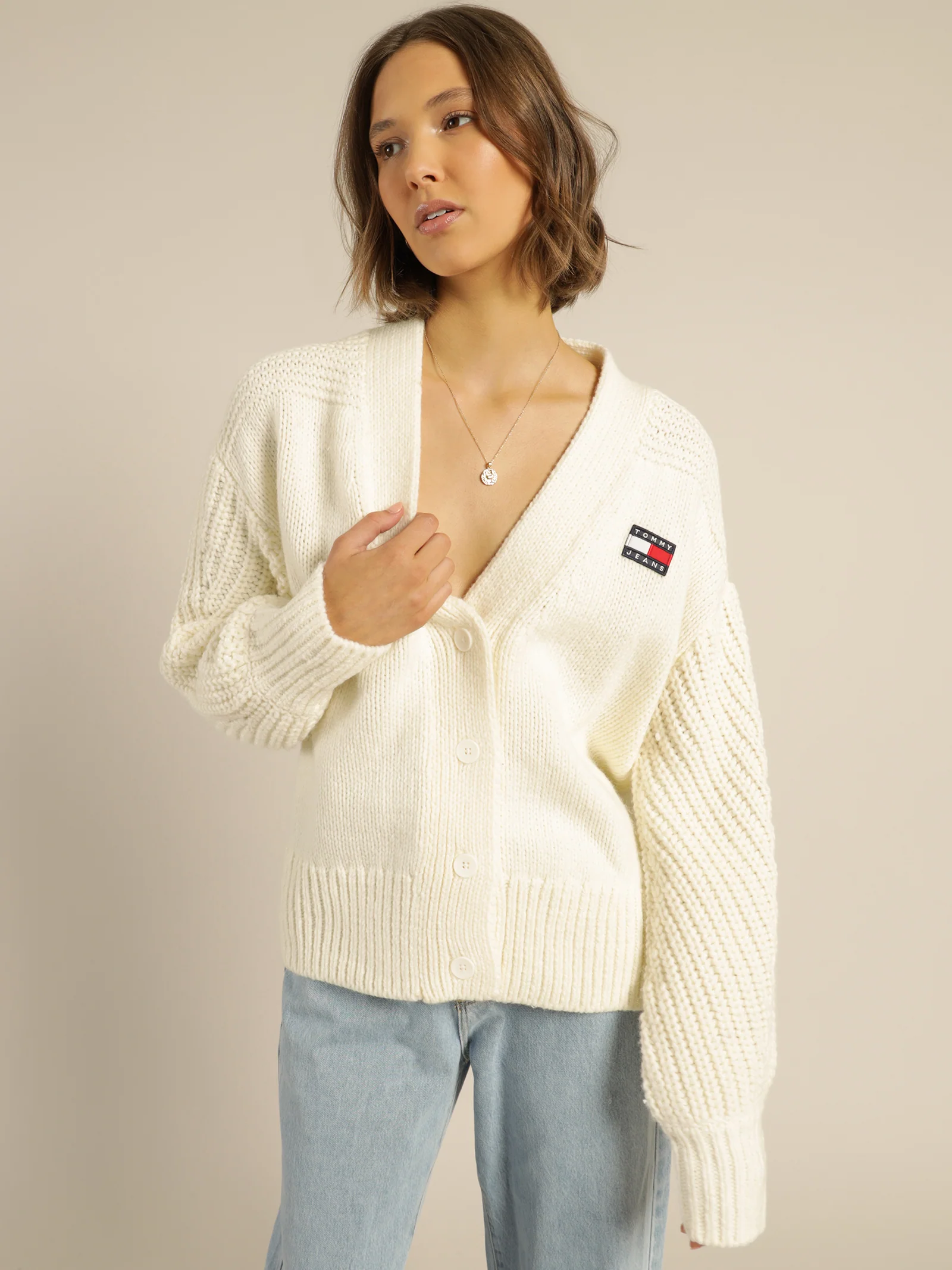 Oversized Badge Cardigan - Image 3