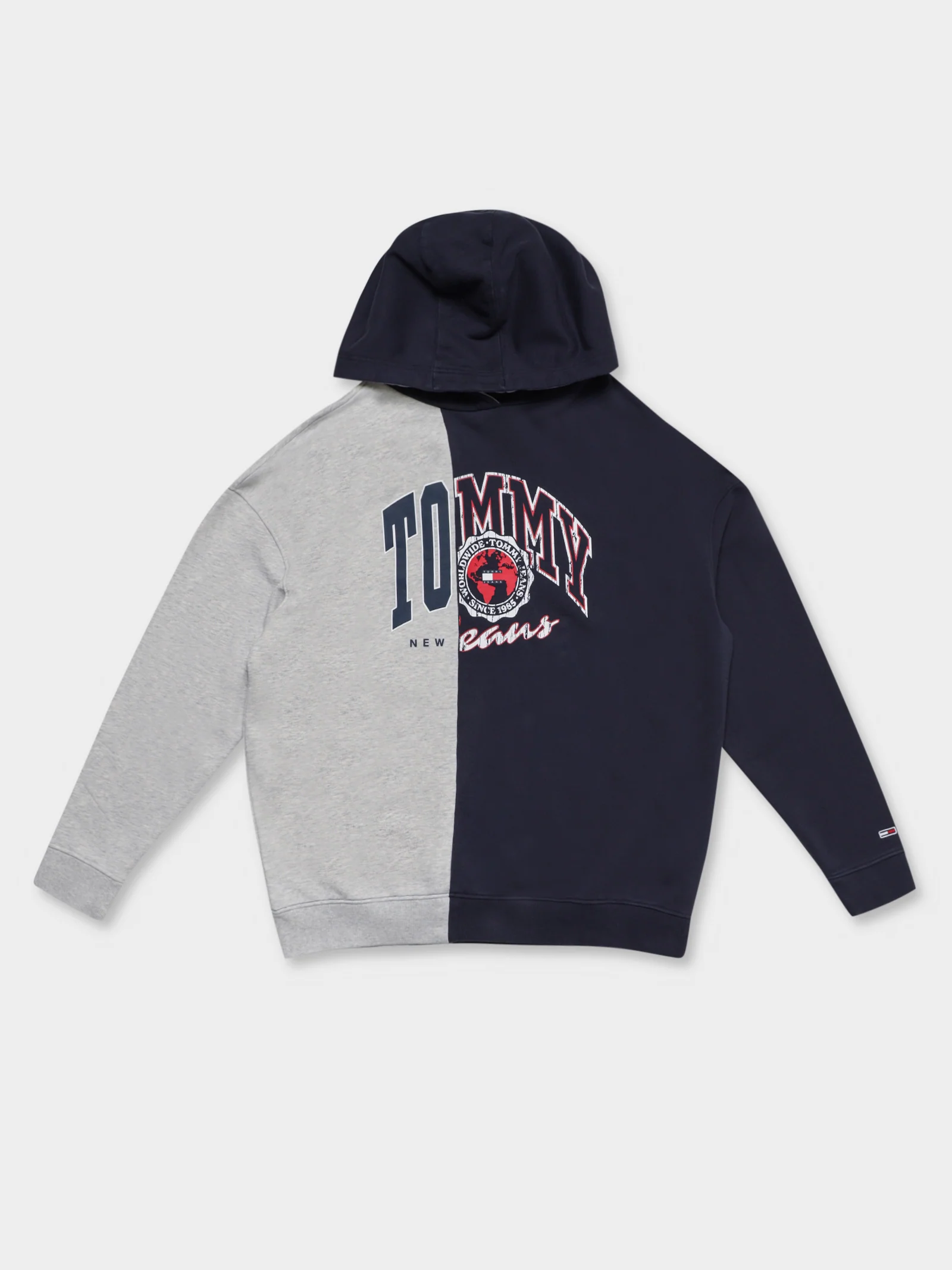 Oversized College Splicing Hoodie - Image 8