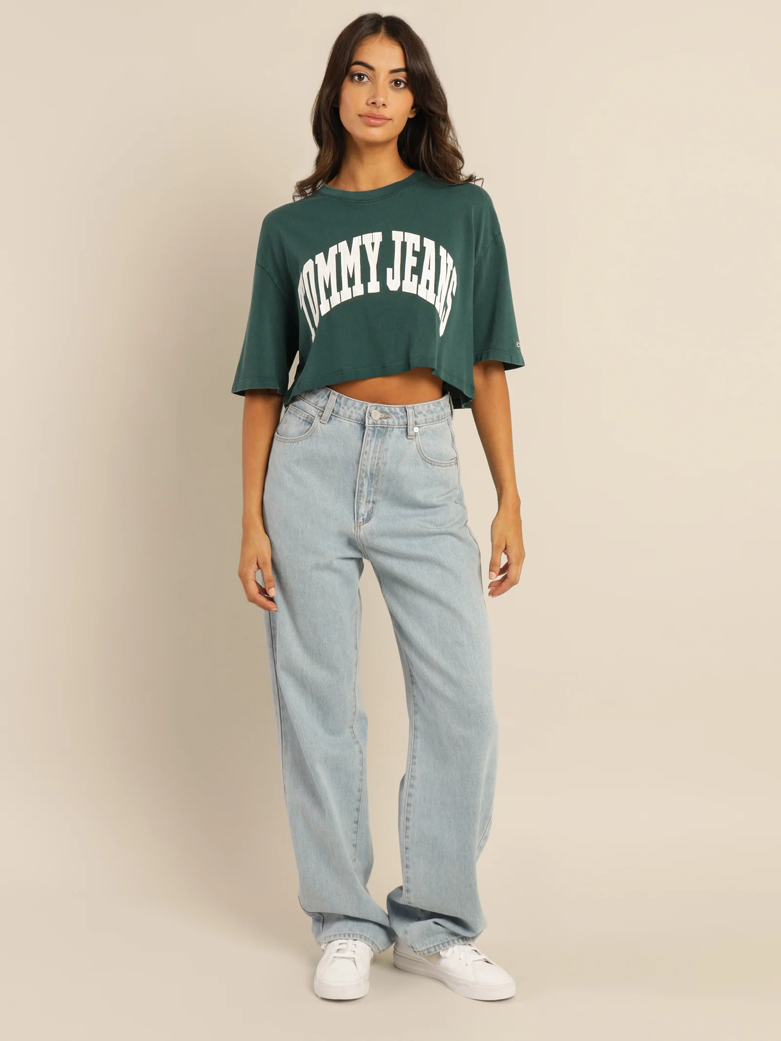 Oversized Crop College Short Sleeve T-Shirt - Image 4