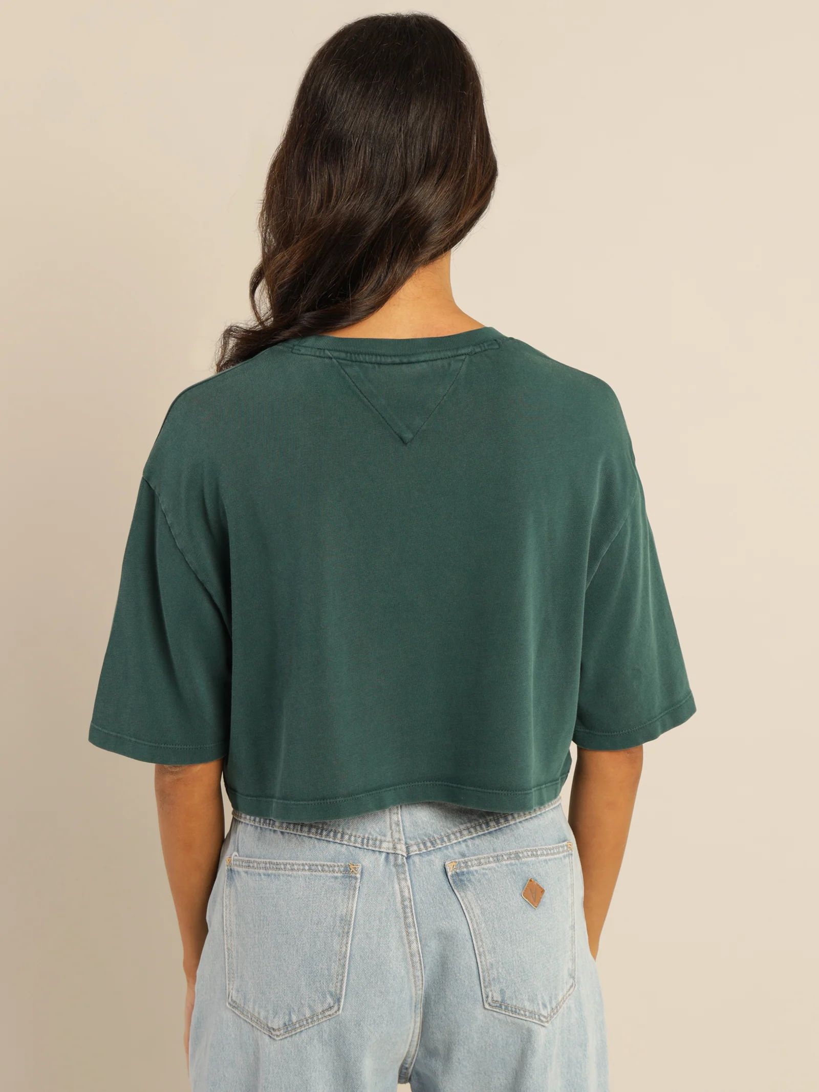 Oversized Crop College Short Sleeve T-Shirt - Image 5