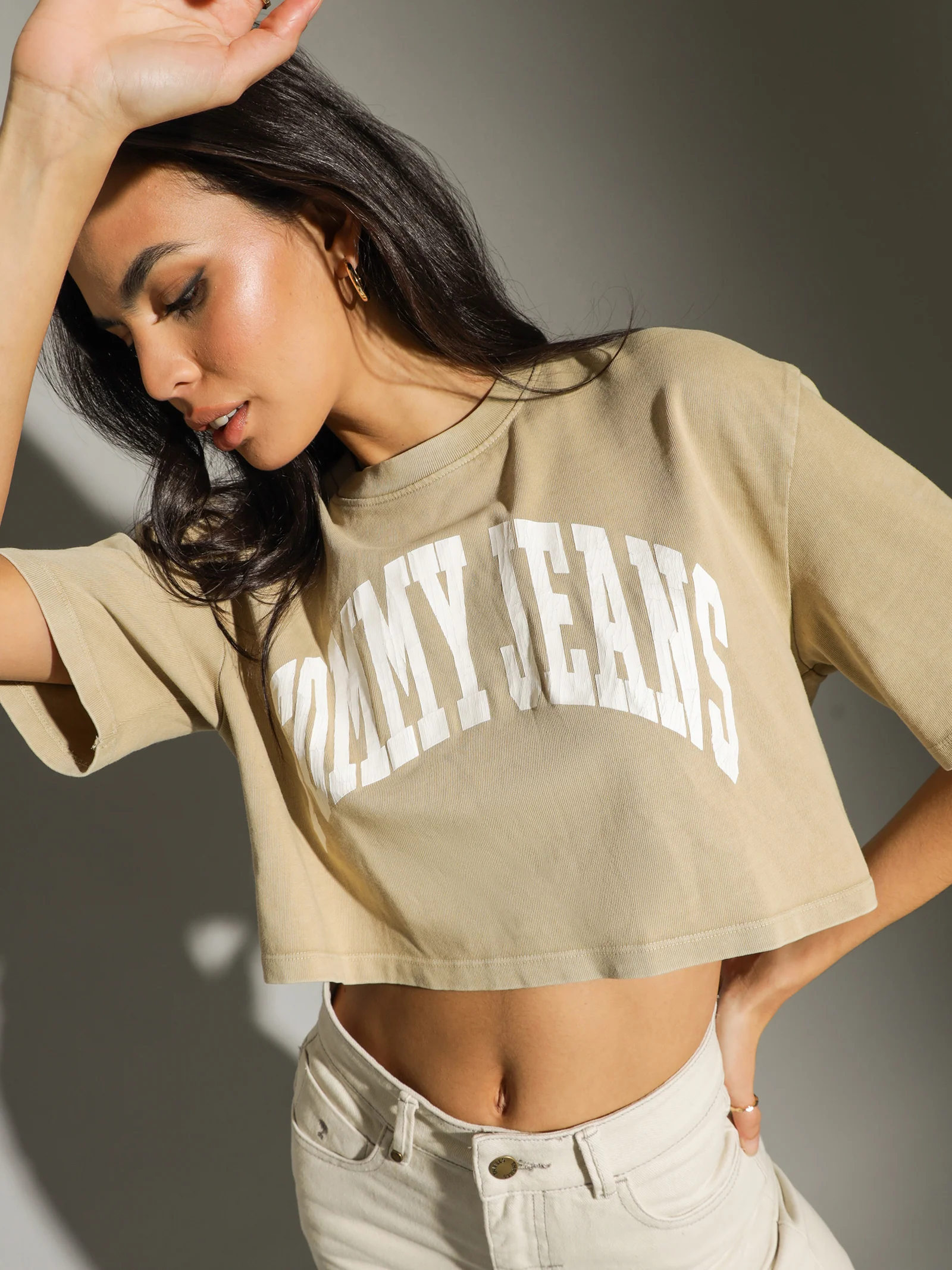 Oversized Crop College Short Sleeve T-Shirt - Image 6