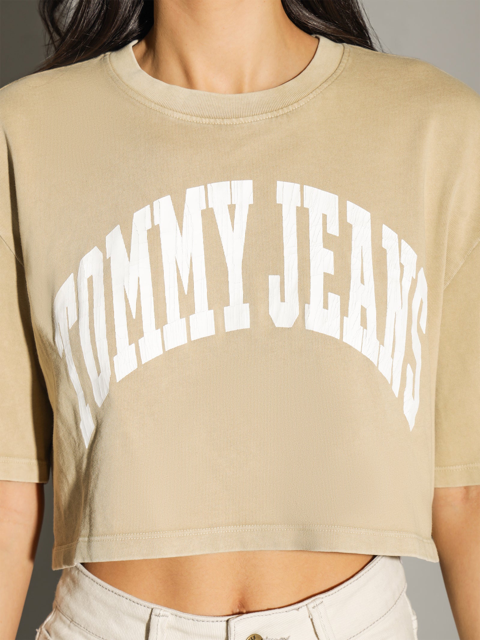 Oversized Crop College Short Sleeve T-Shirt - Image 7