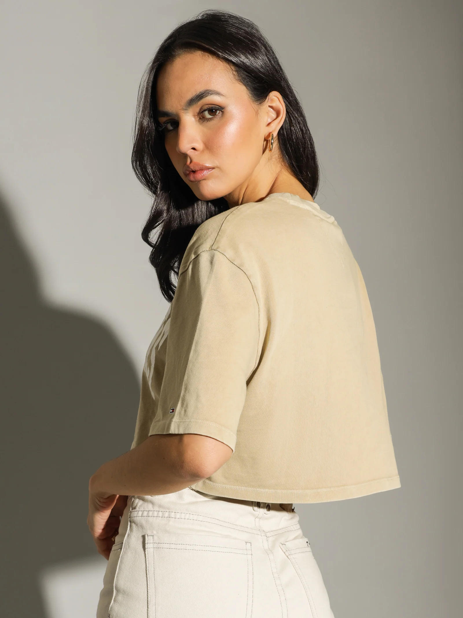 Oversized Crop College Short Sleeve T-Shirt - Image 8