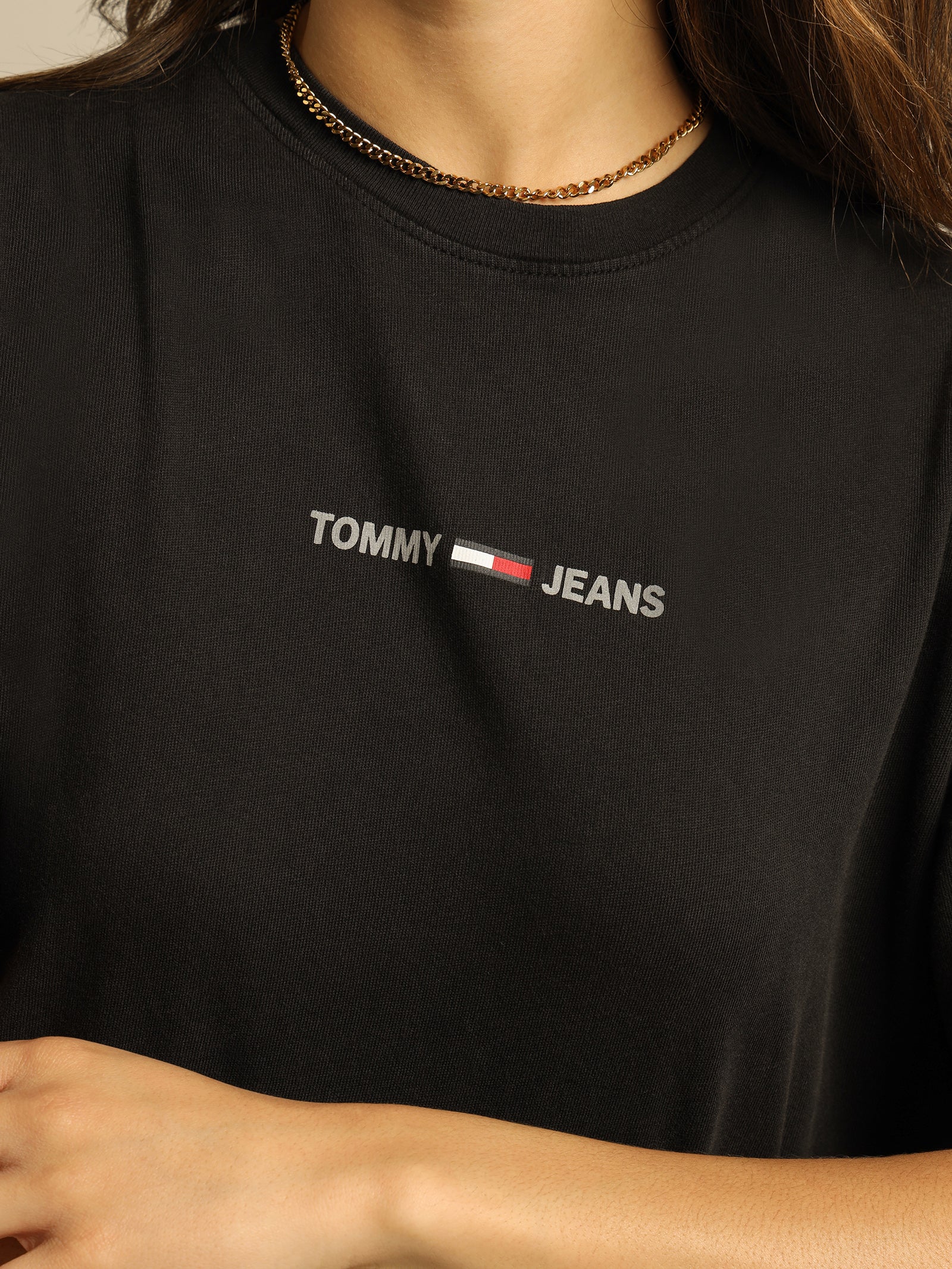 Oversized Reflective Linear T-Shirt - Image 5