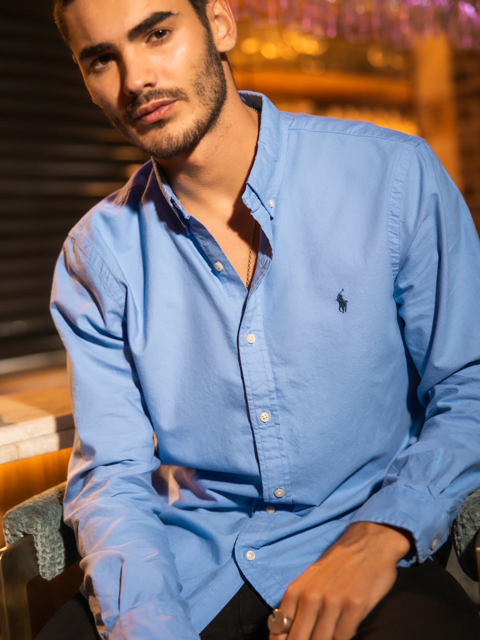 Oxford Long Sleeve Sport Shirt - Image 2