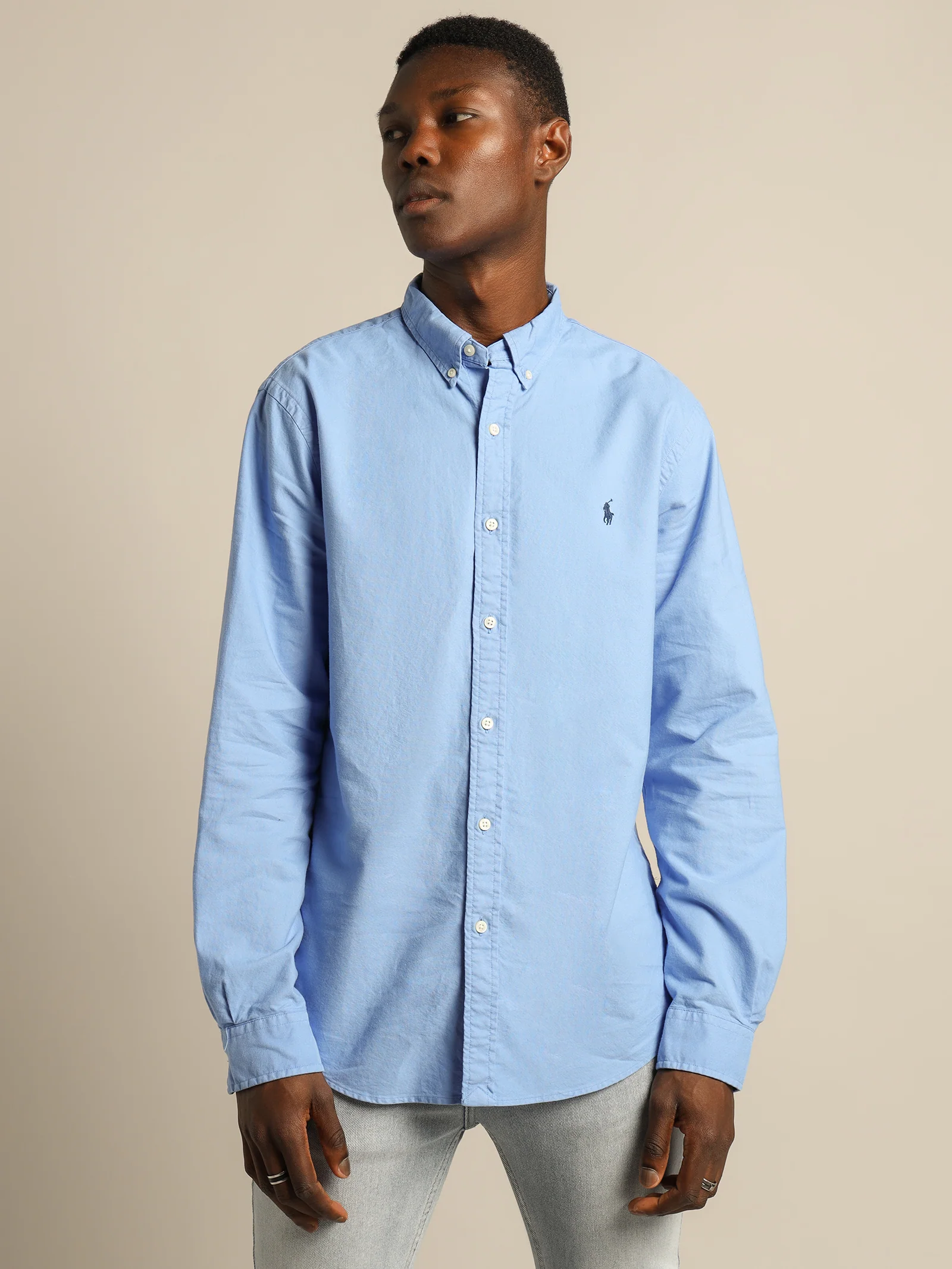 Oxford Long Sleeve Sport Shirt - Image 3